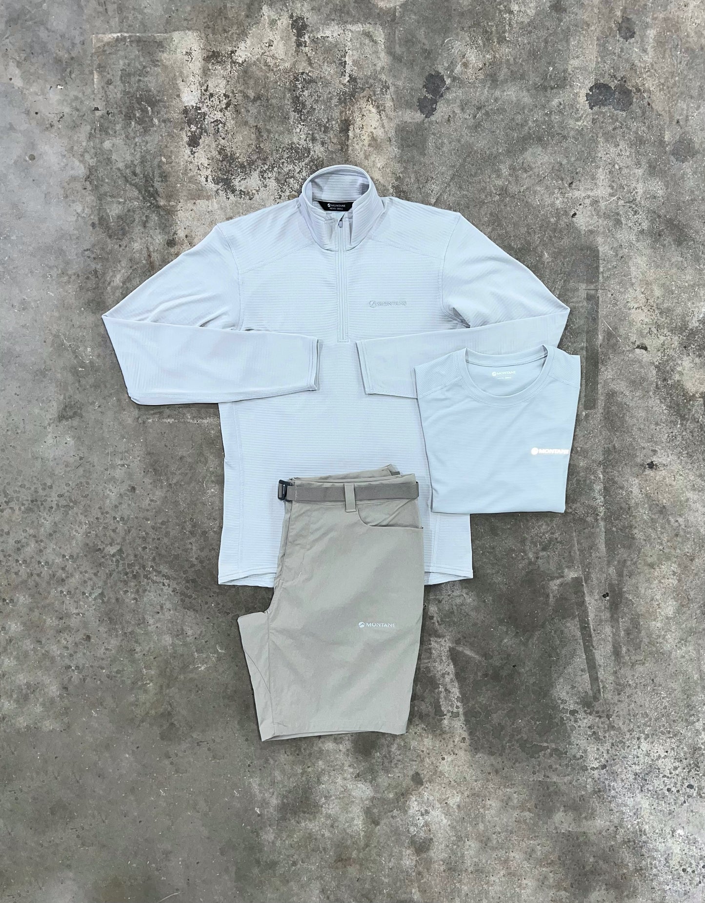 Montane Protium Lite Platinum 3 Piece Set - Quarter Zip / T Shirt / Short