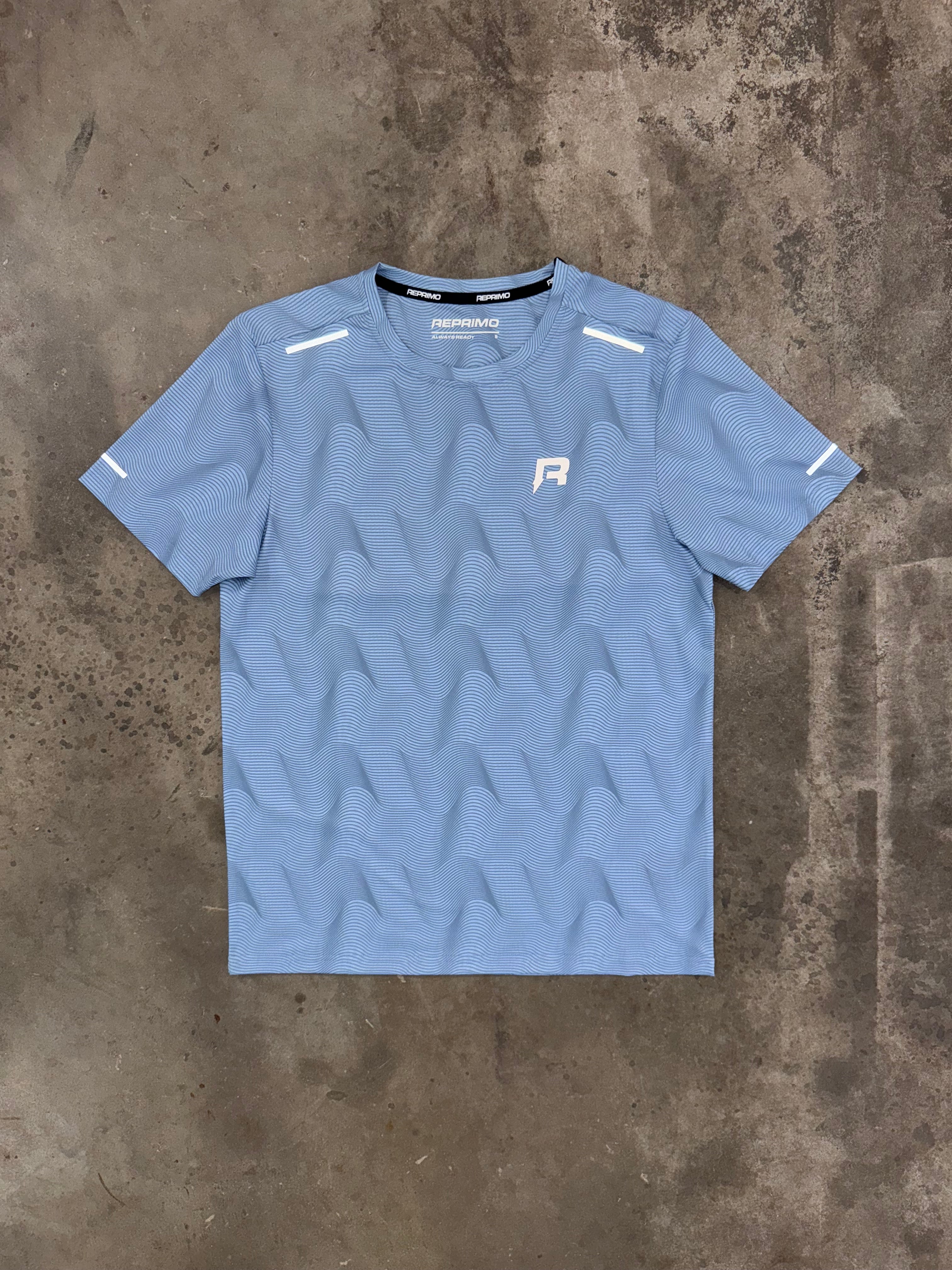 Reprimo Ripple T Shirt - Sky Blue
