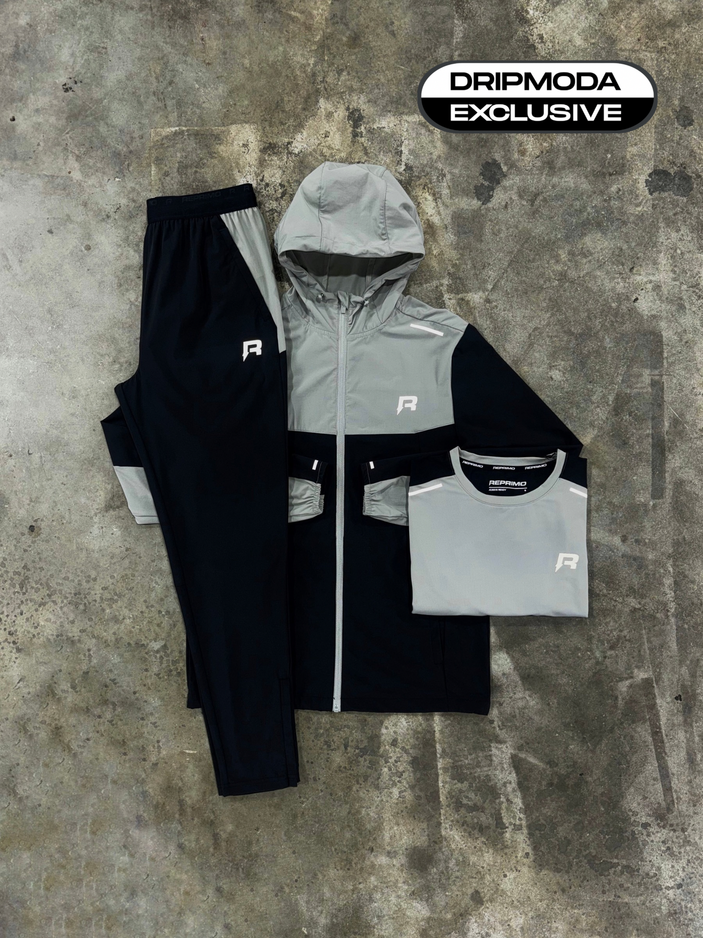 Reprimo Flight Grey 3 Piece Set - Jacket / T Shirt / Pant