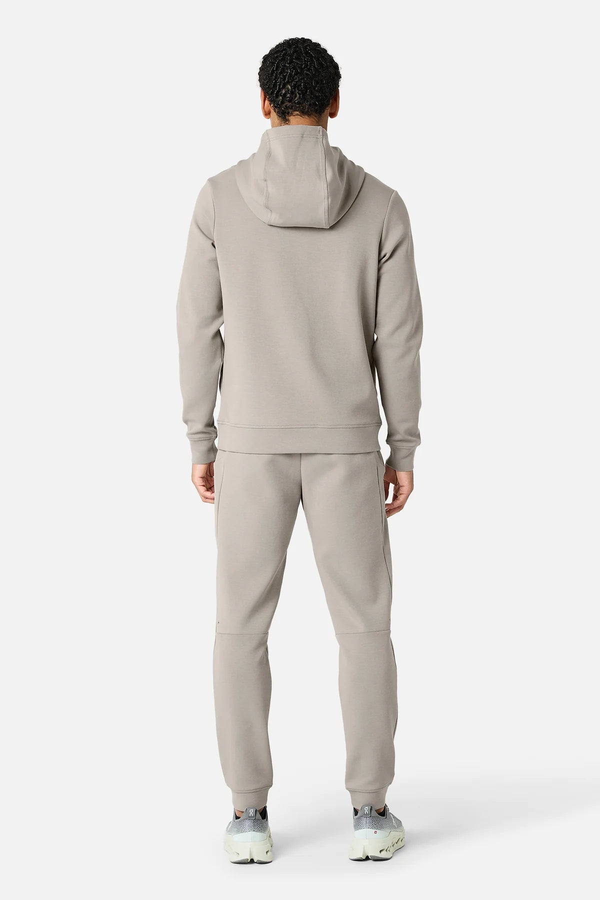 Trailberg Ashfell Large Logo Oth Fleece Hoodie - Dust Storm