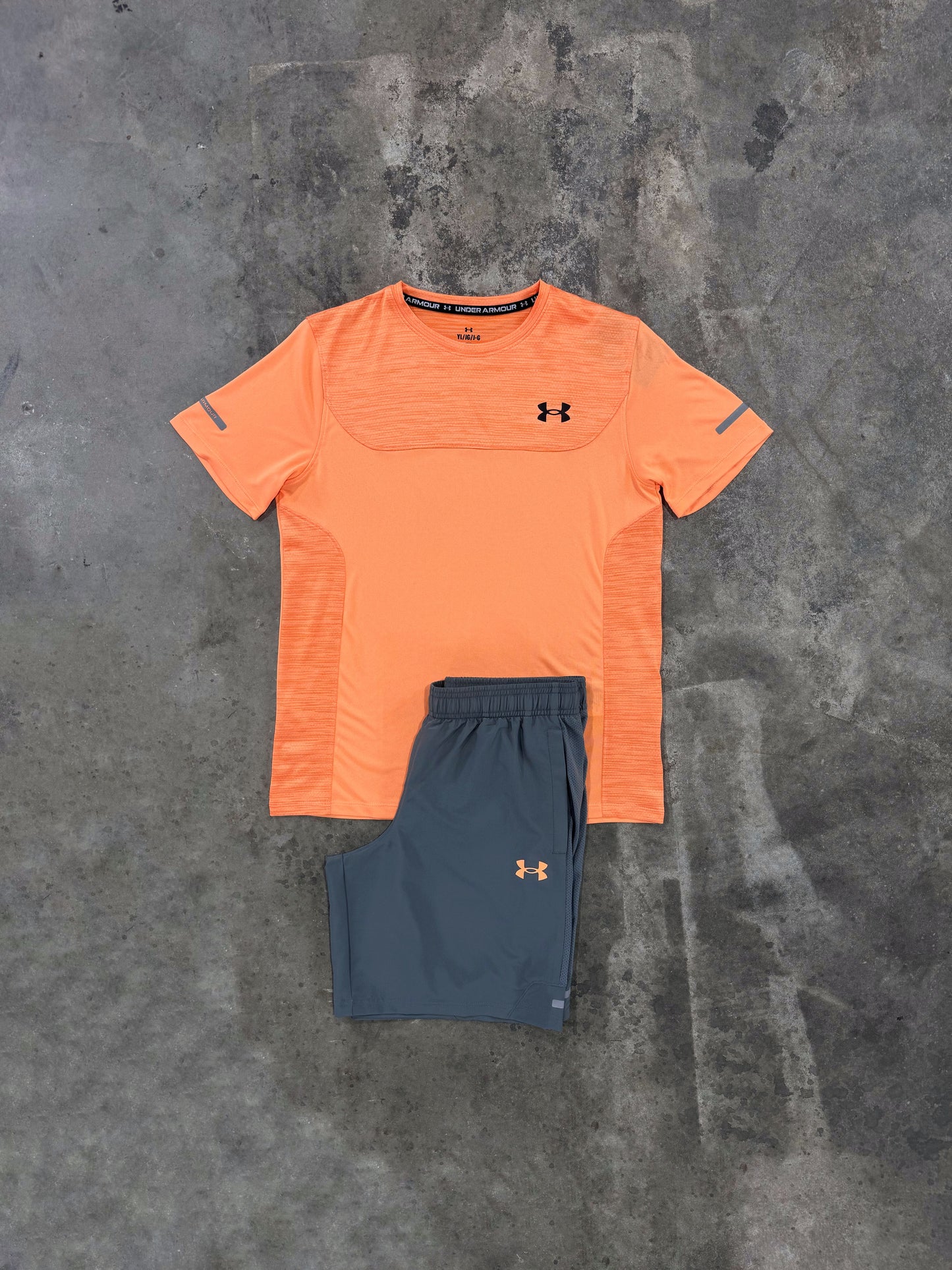 Under Armour Junior Utility Orange Set - T Shirt / Short
