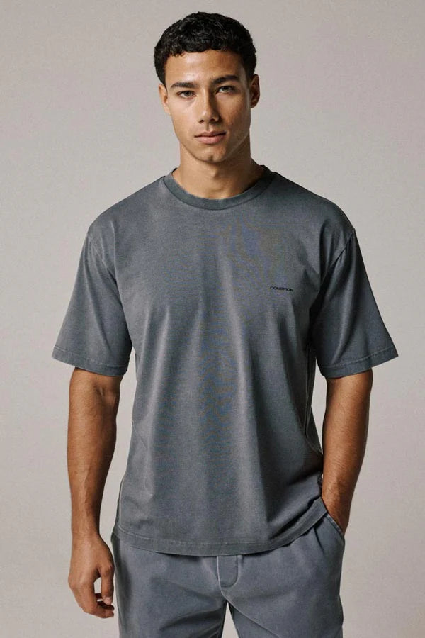 Condition Softlux Vintage Grey Set - T Shirt / Short