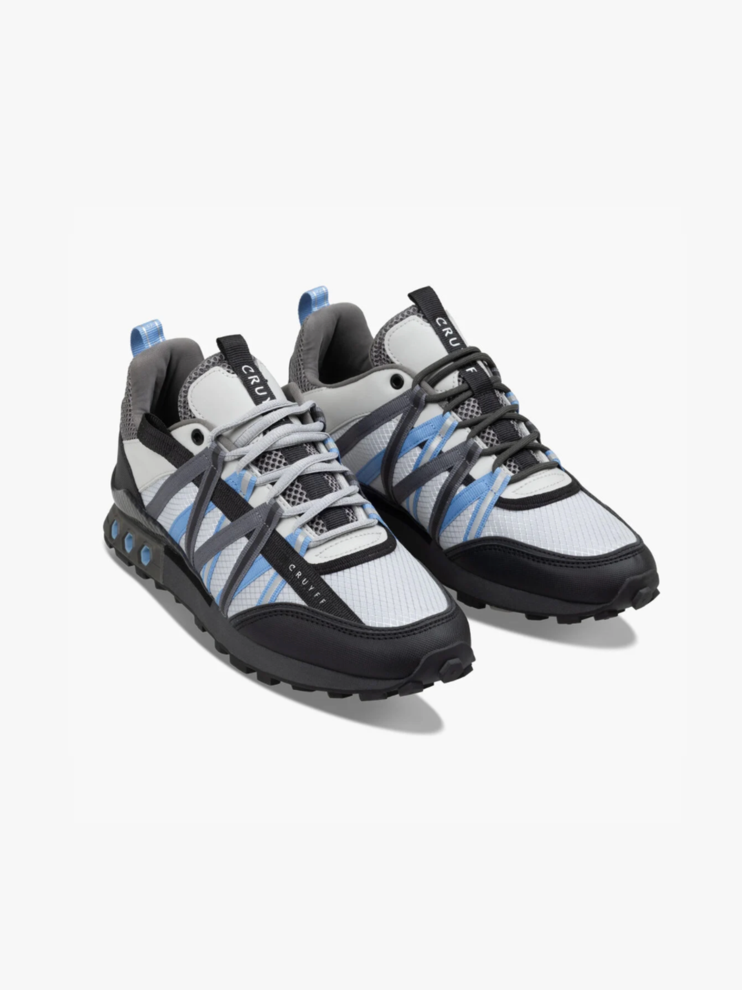 Cruyff Fearia Trainers - Mid Grey / Blue