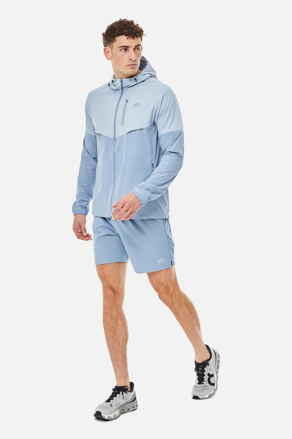 Trailberg Cloud SS25 Blue Fog 3 Piece Set - Jacket / T Shirt / Short