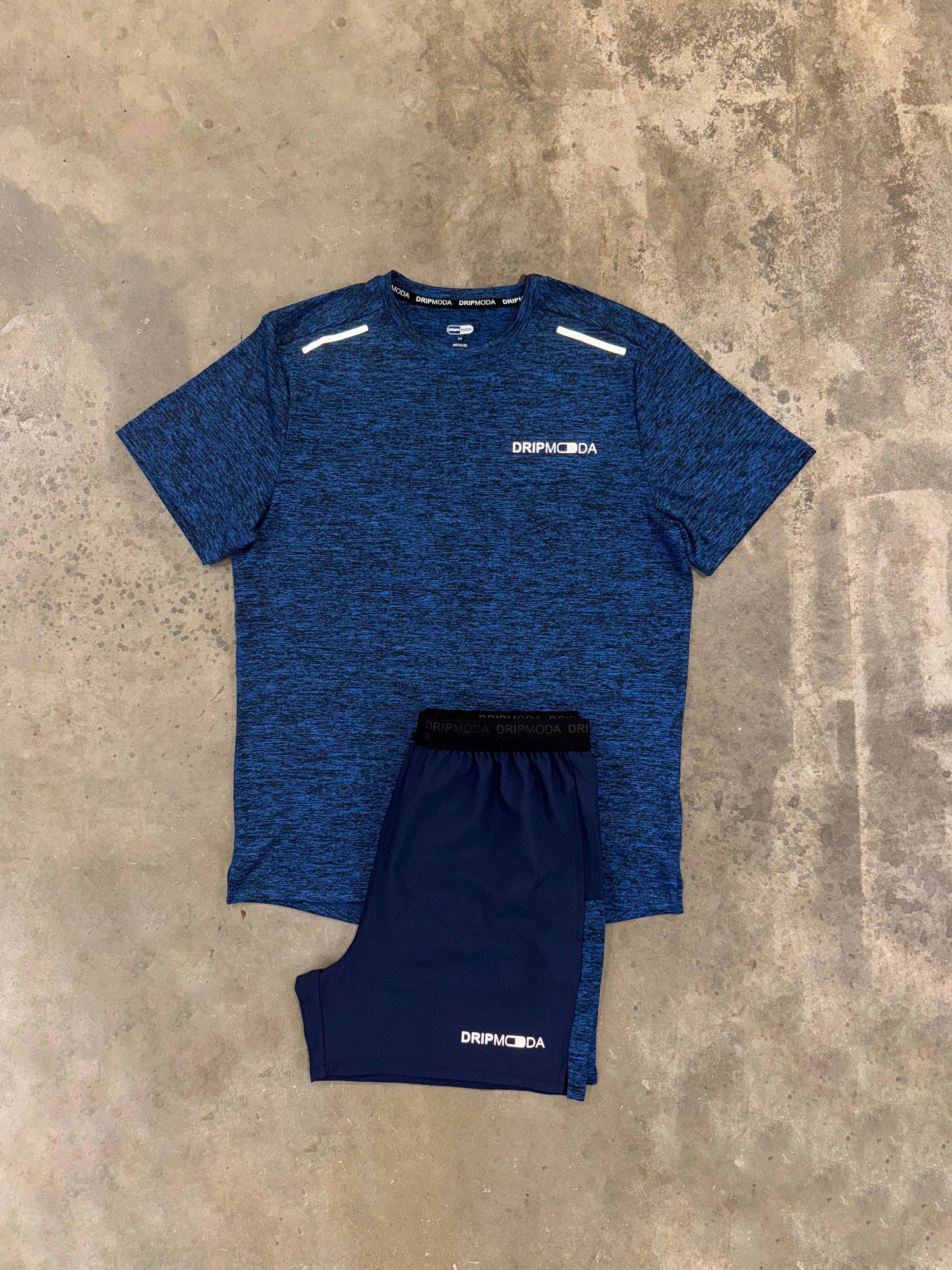 DripModa Navy Space Set - T Shirt / Shorts from DripModa