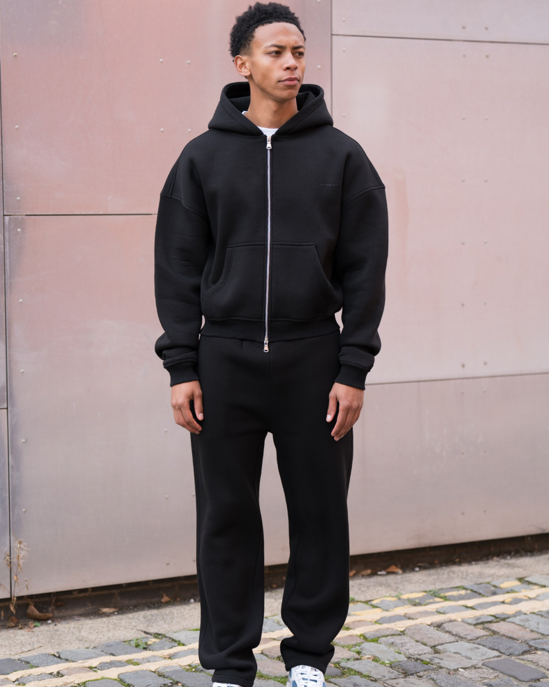 William Giles Black Zip Tracksuit - Zip Hoodie / Jogger from DripModa