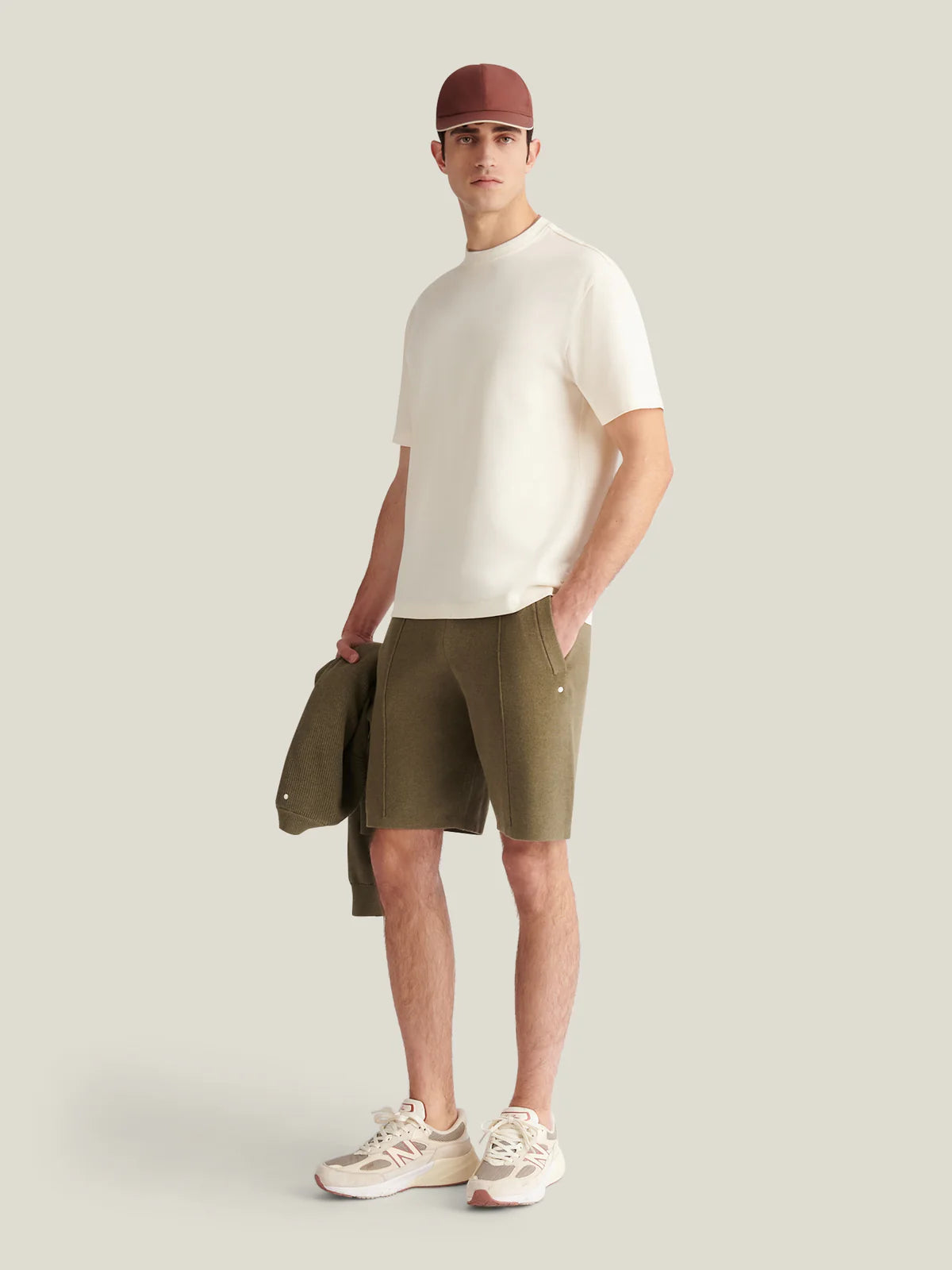 Peckham Rye Knitted Shorts - Tea Leaf