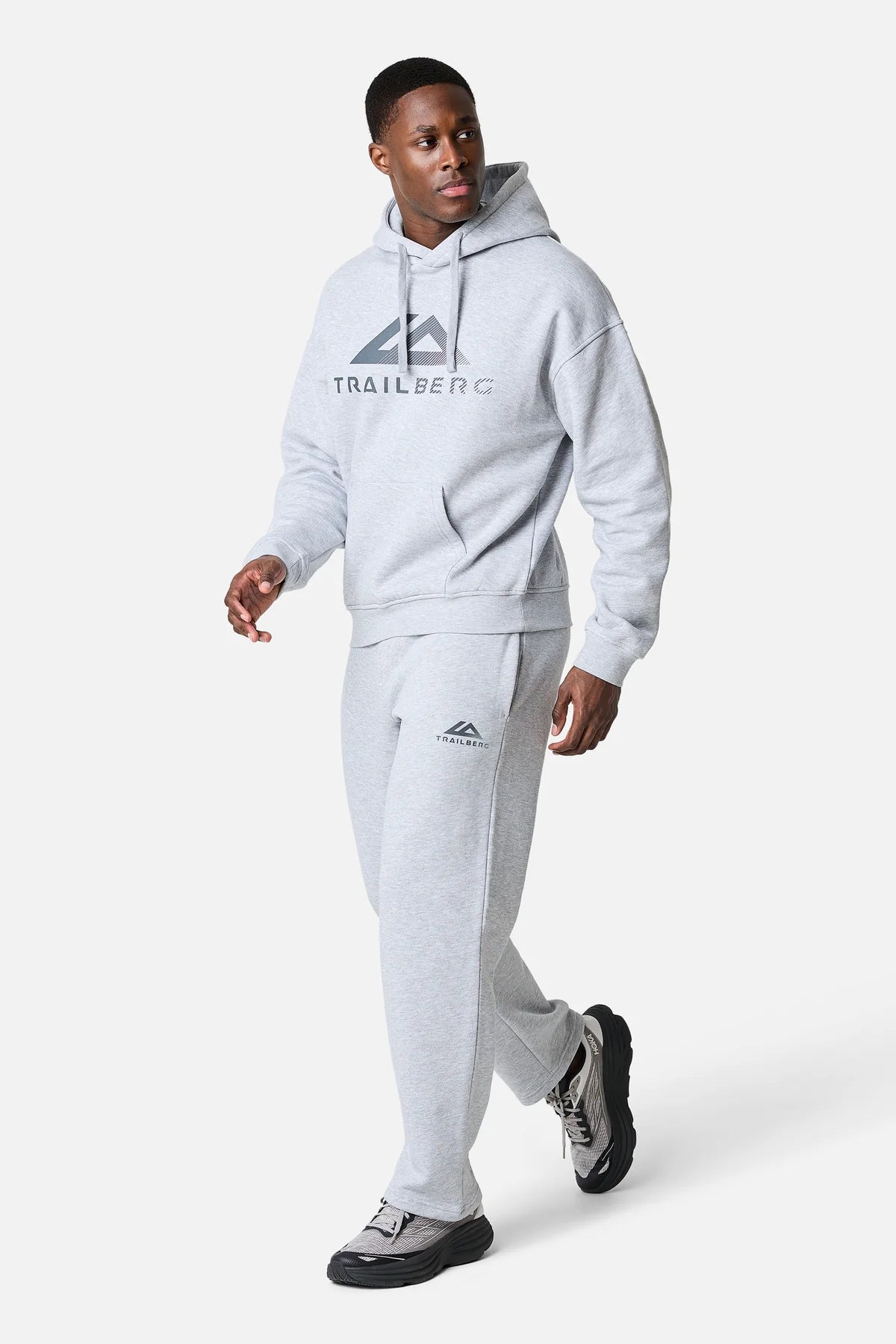 Trailberg Fraction Straight Leg Jogger - Marl Grey