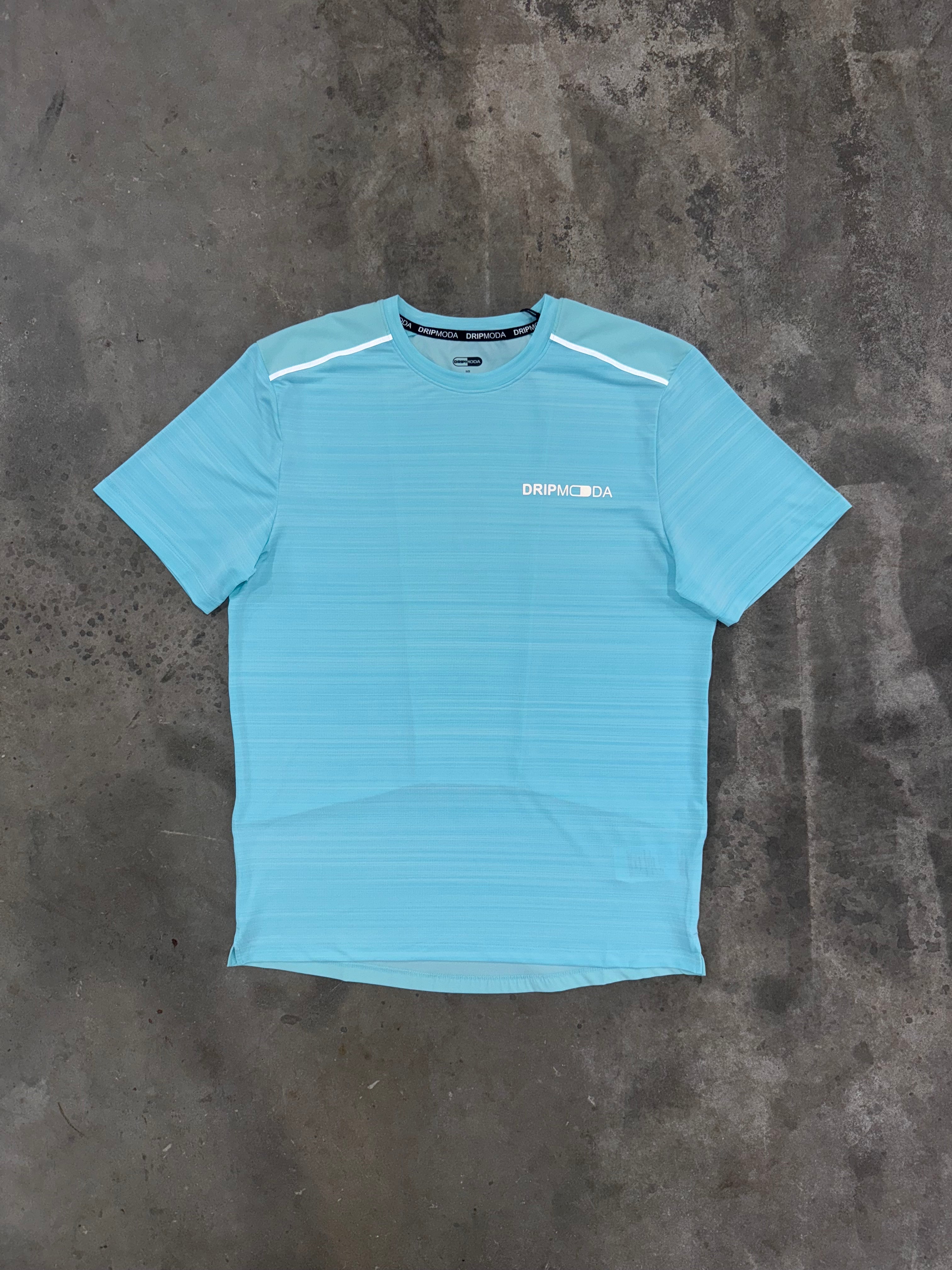 Dripmoda Panel Turquoise Set - T Shirt / Short