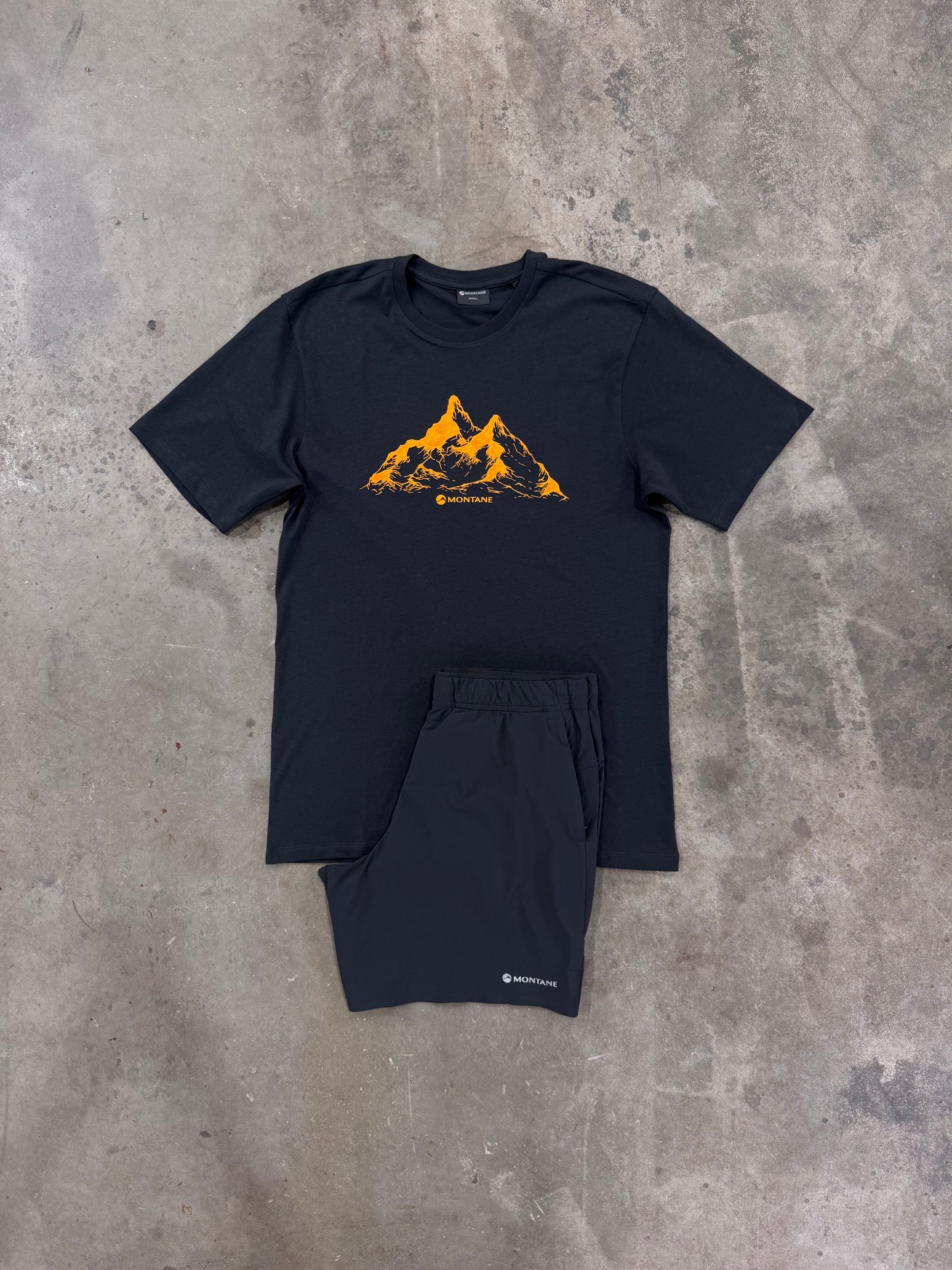 Montane Dual Mountain Grey Set - T Shirt / Short