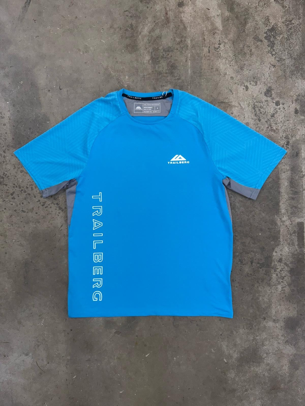 Trailberg Axis Jacquard T Shirt - Atomic Blue