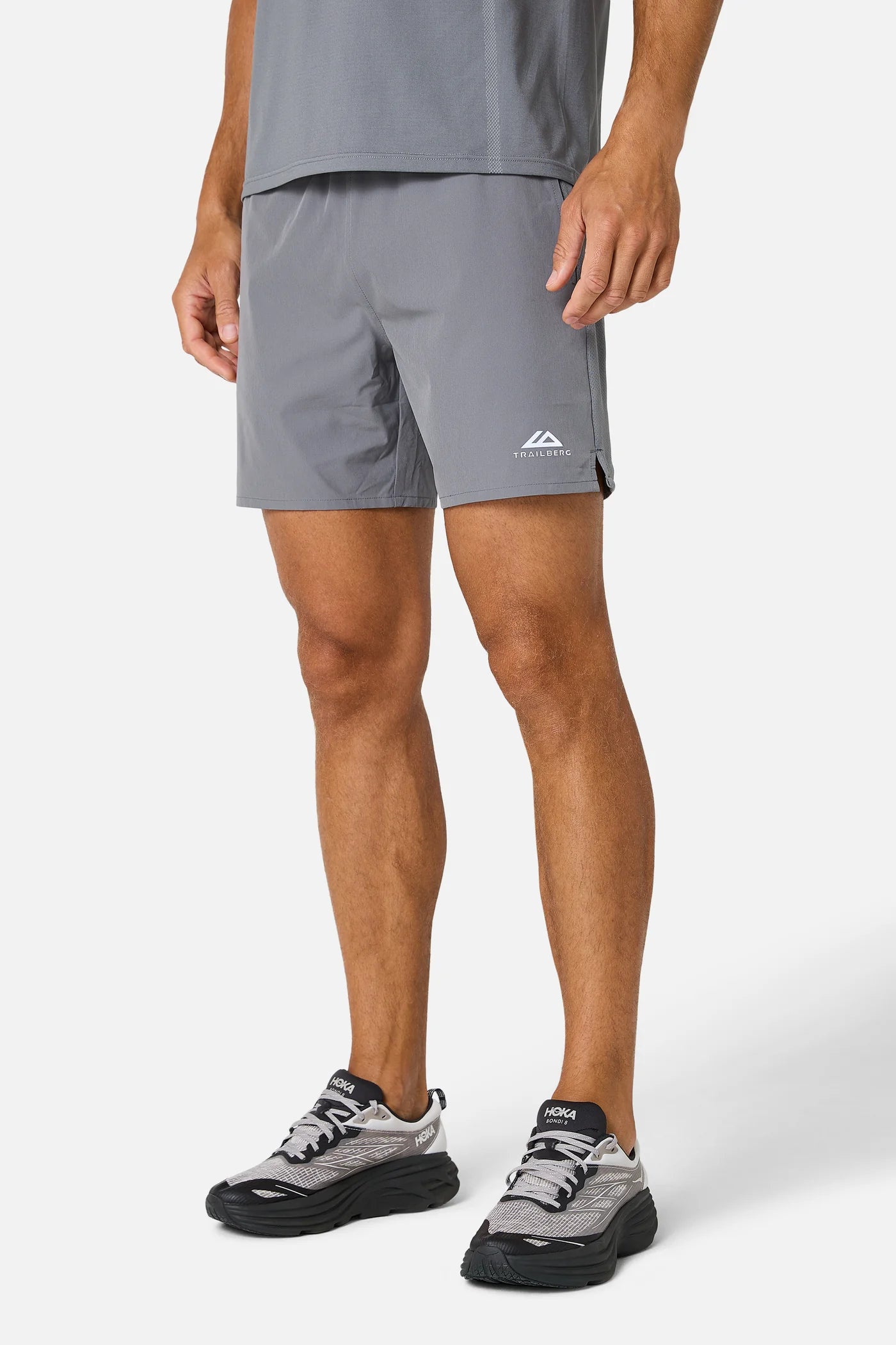 Trailberg Arc Grey Seamless 3 Piece Set - Quarter Zip / T Shirt / Short