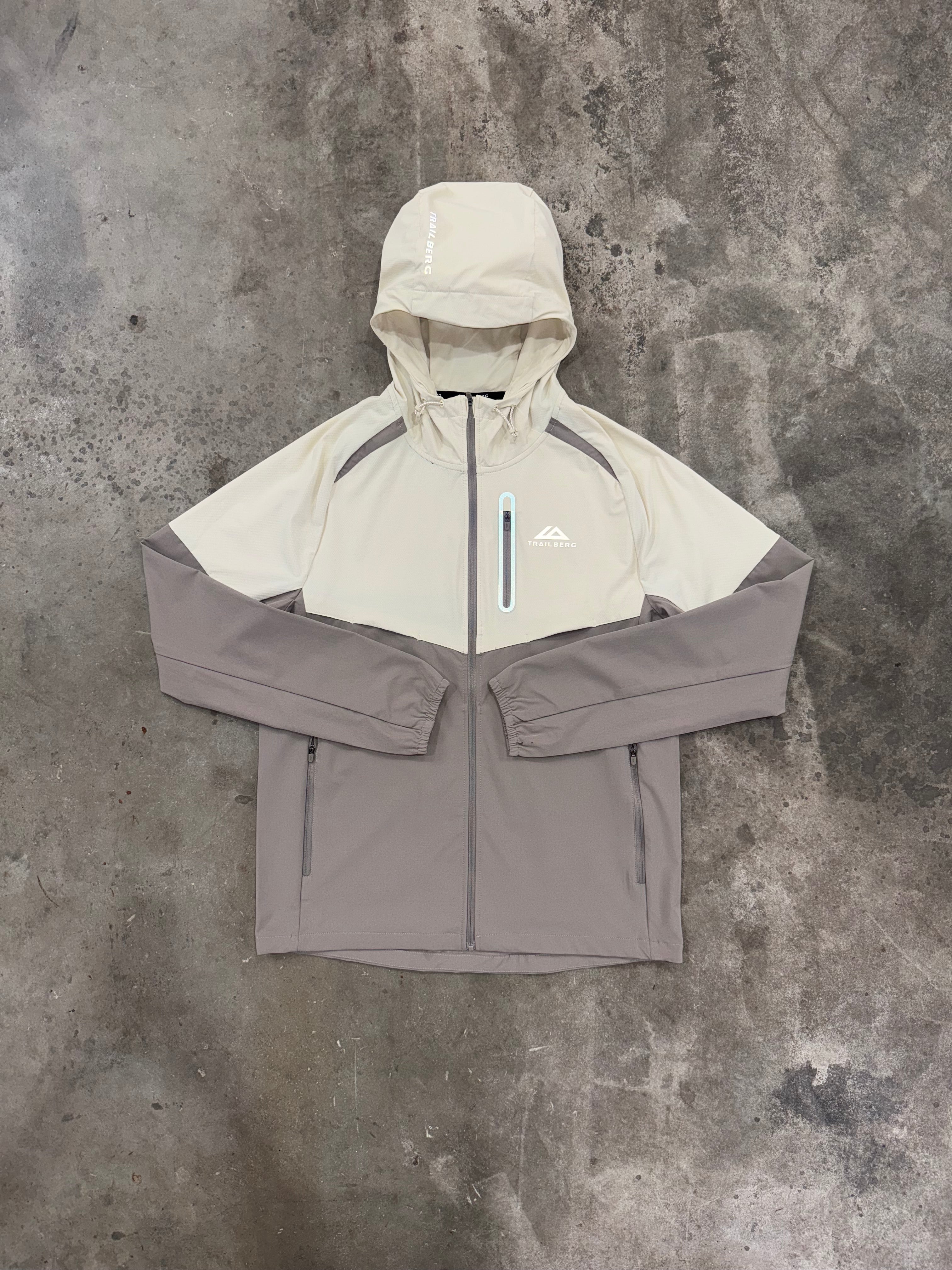 Trailberg AW25 Cloud Jacket - Pale Taupe / Dune White