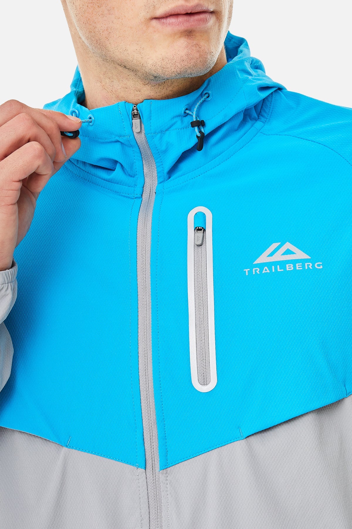 Trailberg Cloud SS25 Jacket - Grey / Atomic Blue