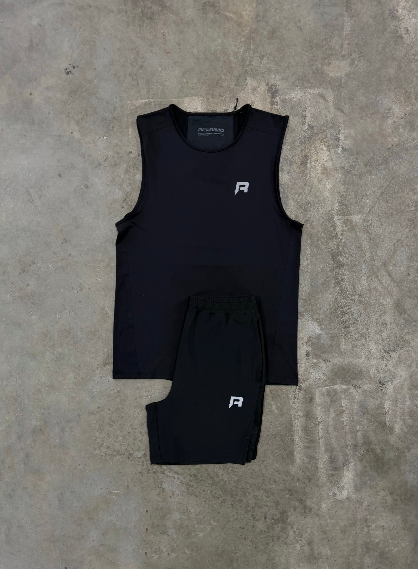 Reprimo Clima Black Set - Vest Top / Short from DripModa
