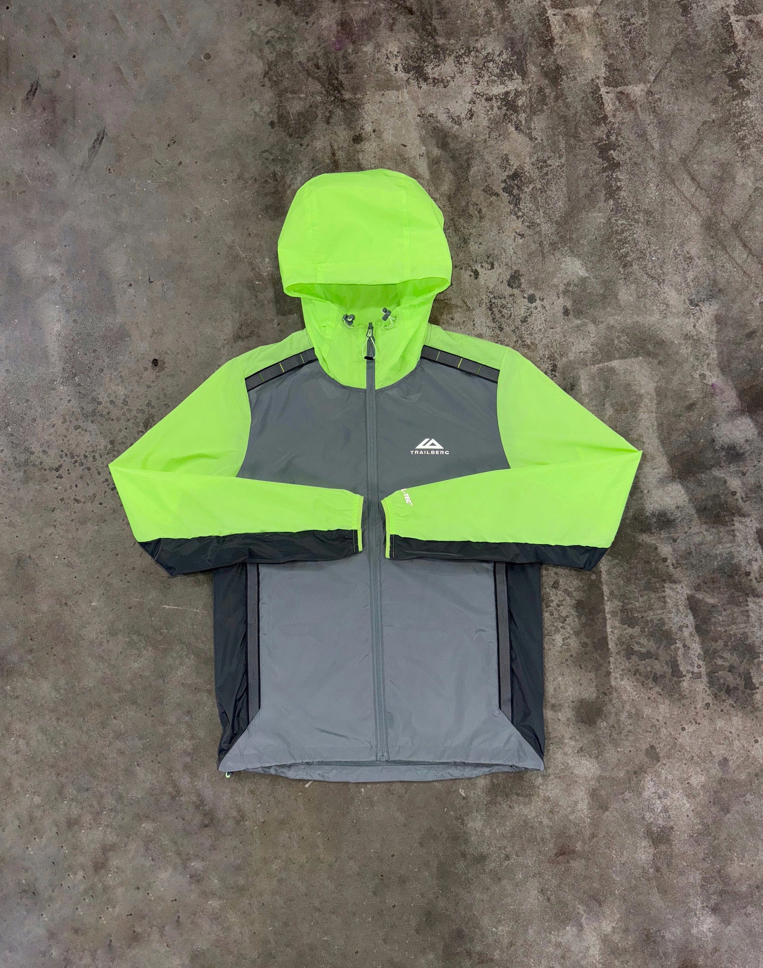 Trailberg Triathlon Jacket - Monument / Neon Lime – DripModa