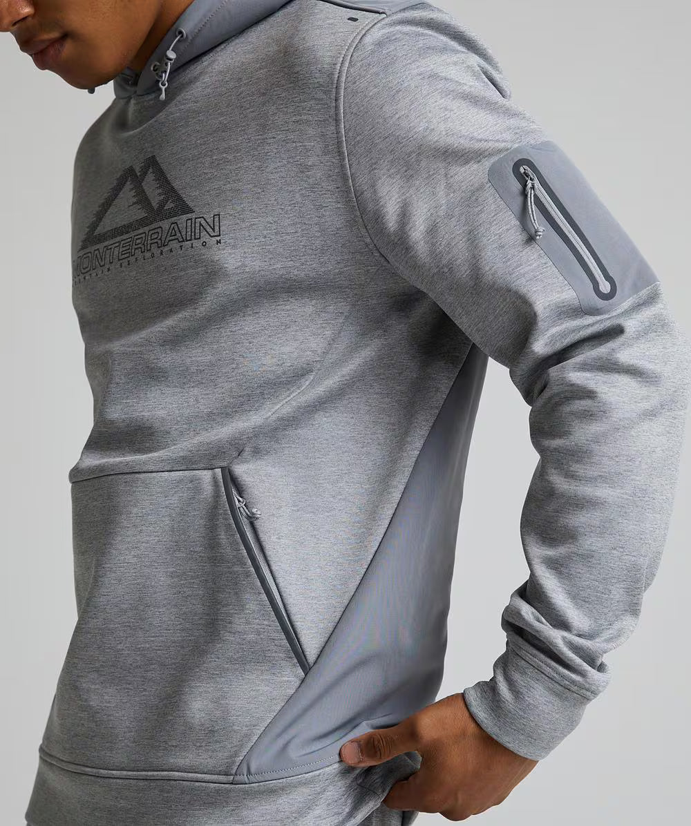 Monterrain Speed Poly 4.0 Grey Fleece Tracksuit - Hoodie / Jogger