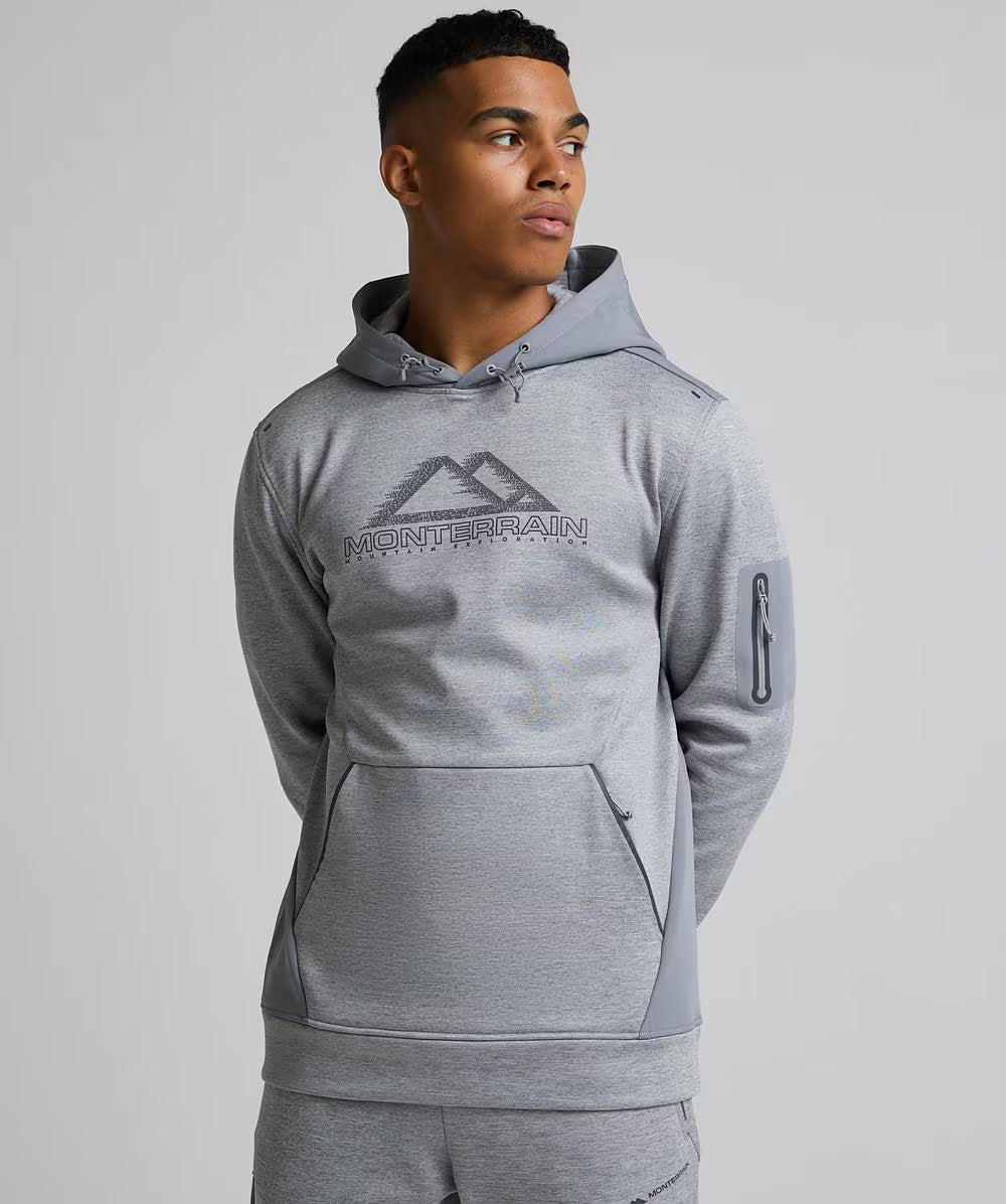 Monterrain Speed Poly 4.0 Grey Fleece Tracksuit - Hoodie / Jogger