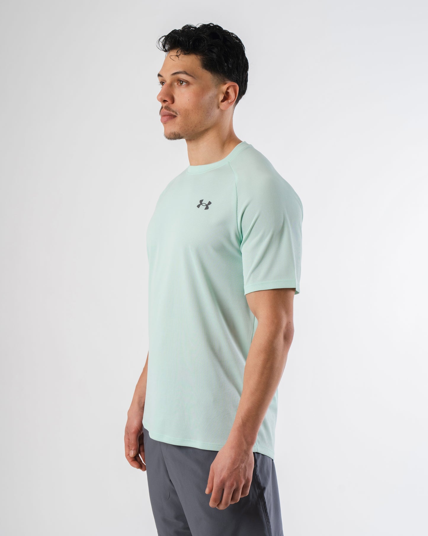 Under Armour Textured T Shirt - Refresh Mint from DripModa