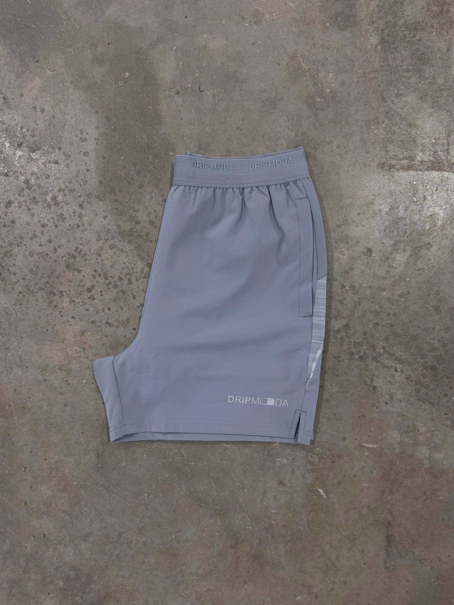 DripModa Panel Grey Set - T Shirt / Short