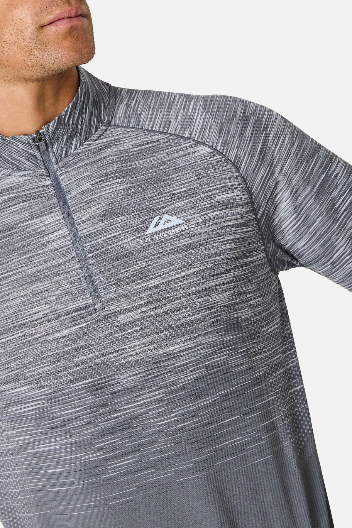 Trailberg Arc Grey Seamless 3 Piece Set - Quarter Zip / T Shirt / Short