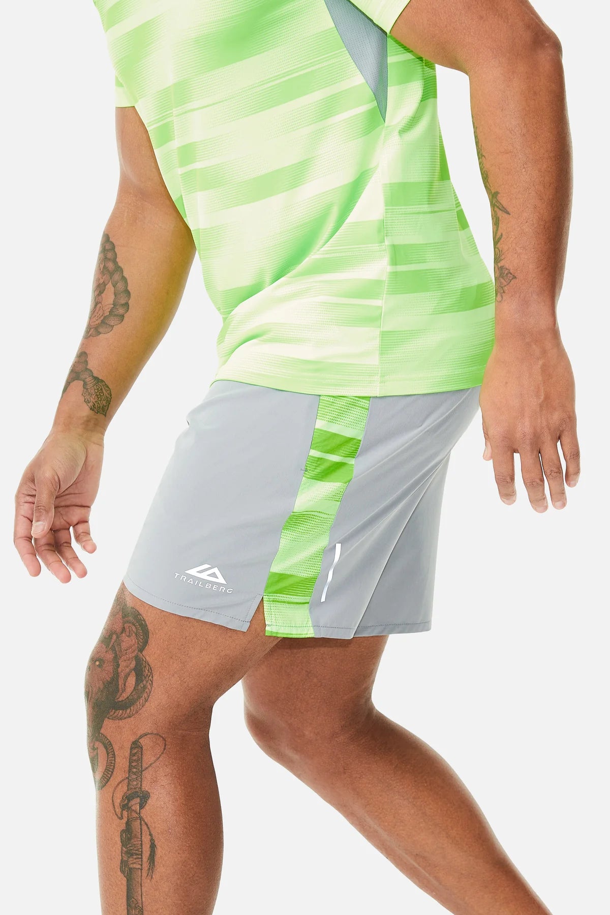 Trailberg Dimension 2.0 Short - Grey Moon / Neon Lime
