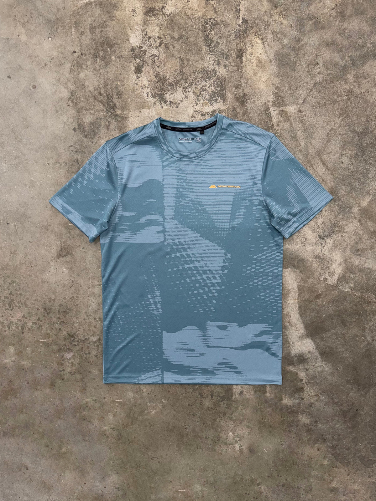 Monterrain Divide Jacquard T Shirt - Fort Blue / Twilight