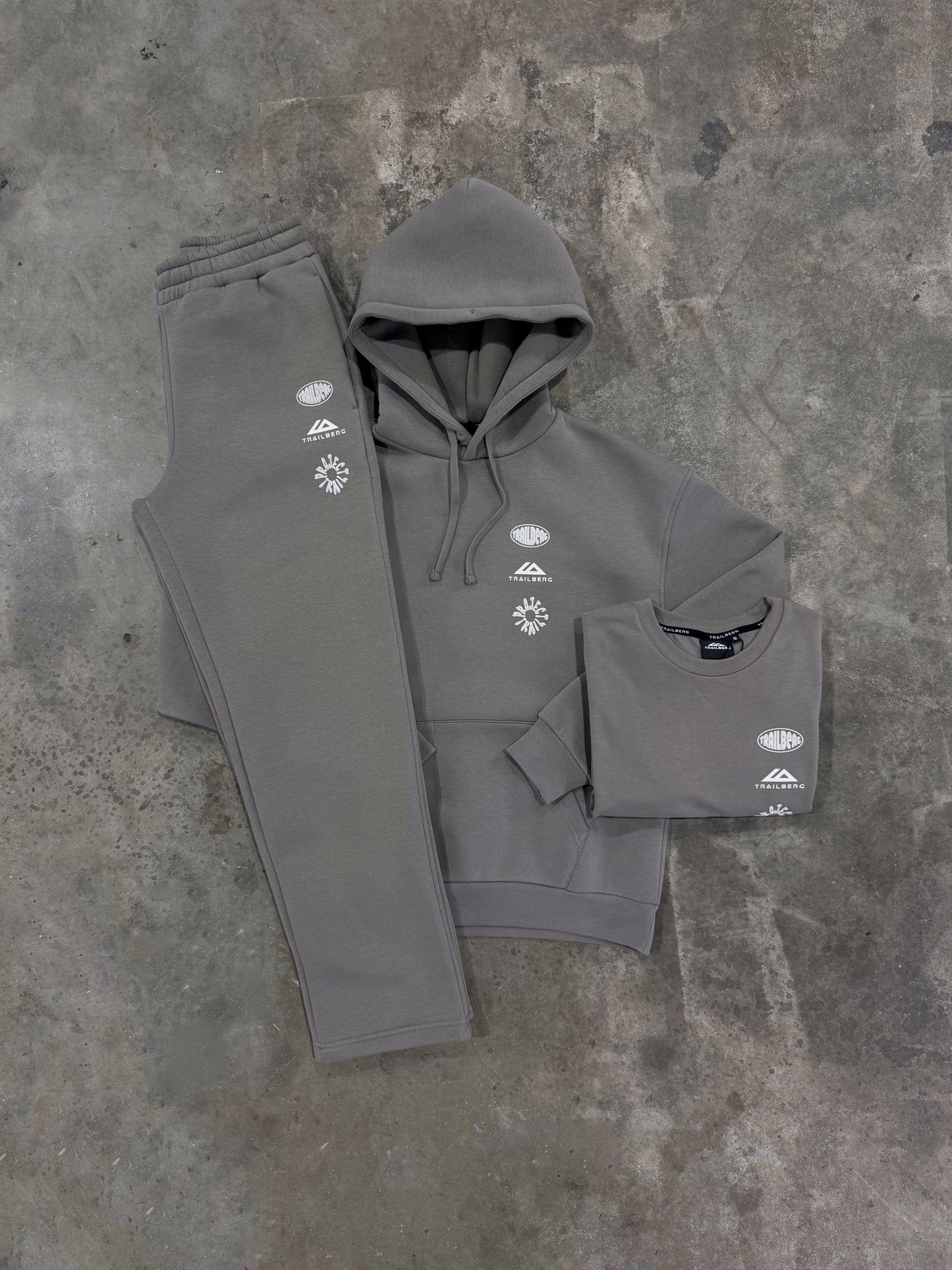 Trailberg Vector Mocha 3 Piece Set - Hoodie / T Shirt / Pant from DripModa