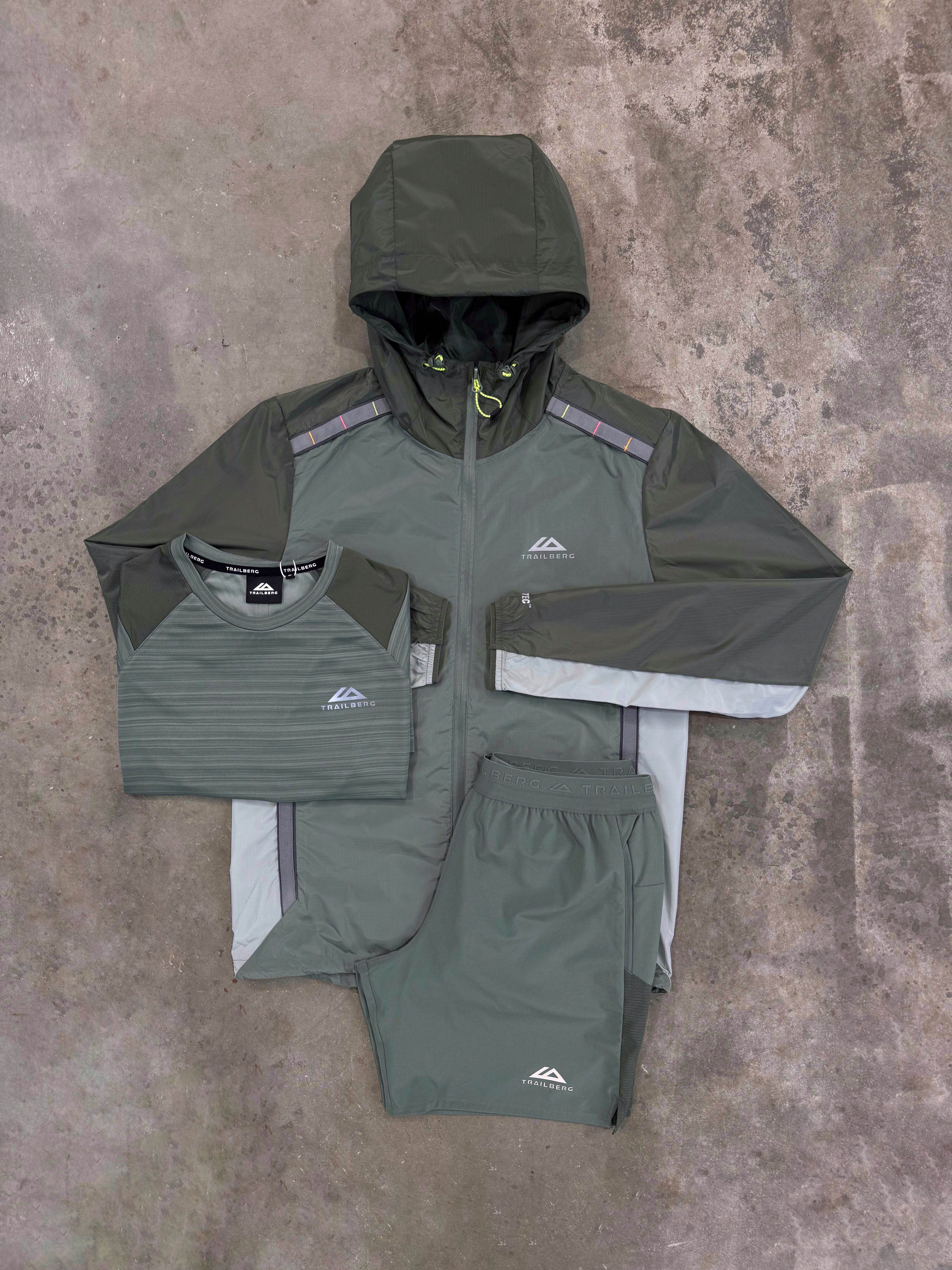 Trailberg Triathlon SS25 Pine 3 Piece Set - Jacket / T Shirt / Short