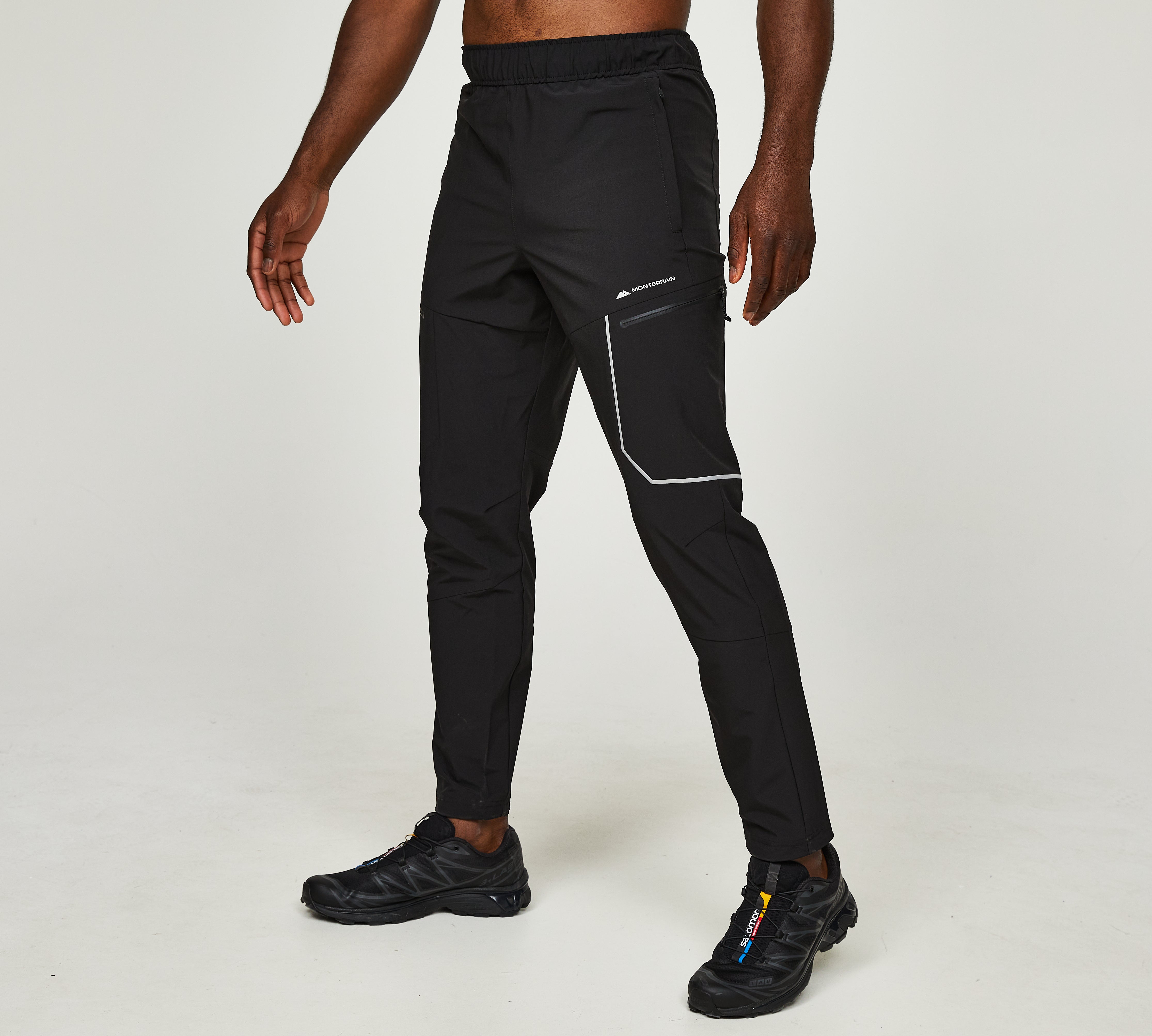 Monterrain Speed 2.0 Poly Black Tracksuit - Hoodie / Pant