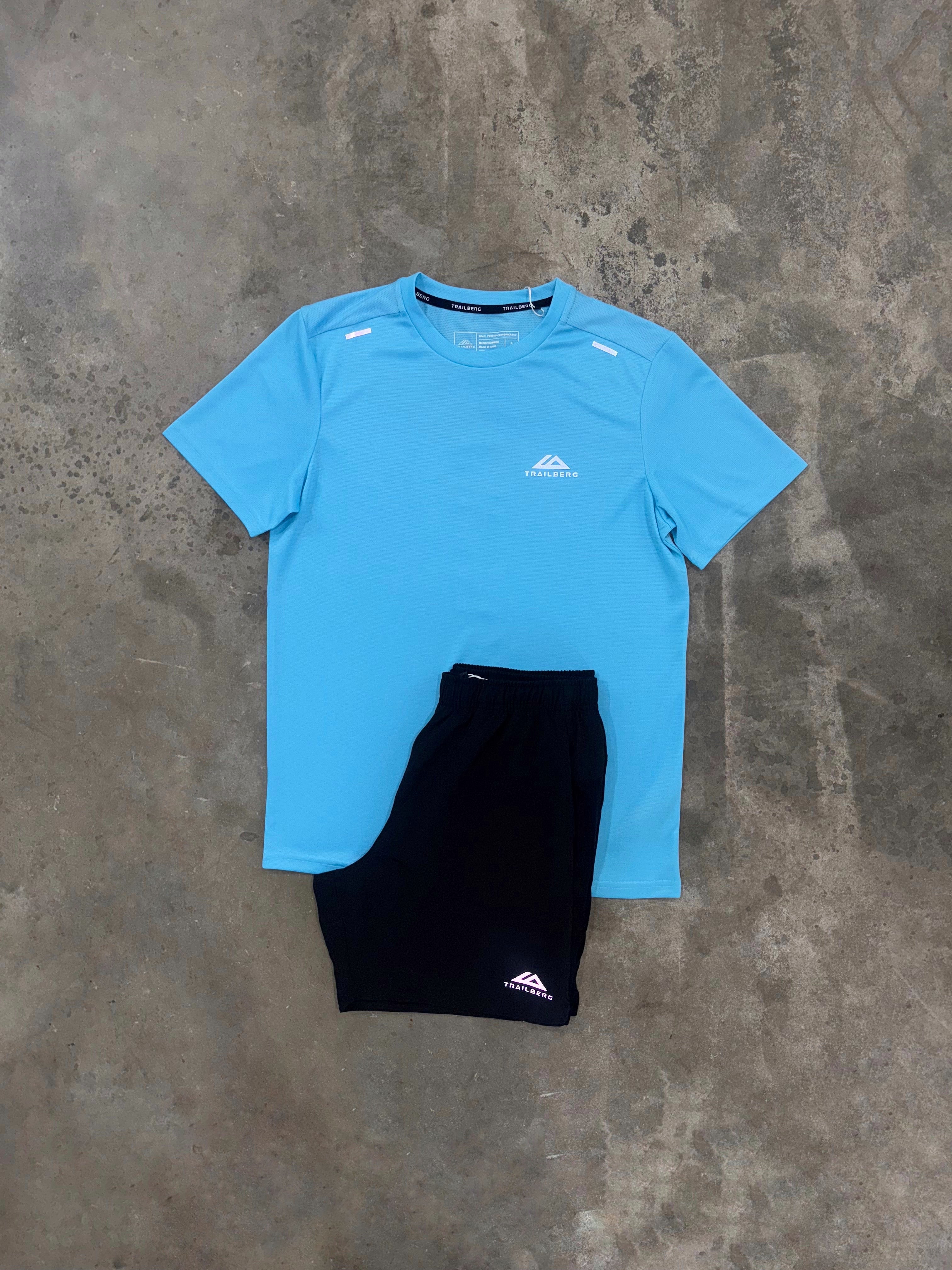 Trailberg Crest Blue Set - T Shirt / Short
