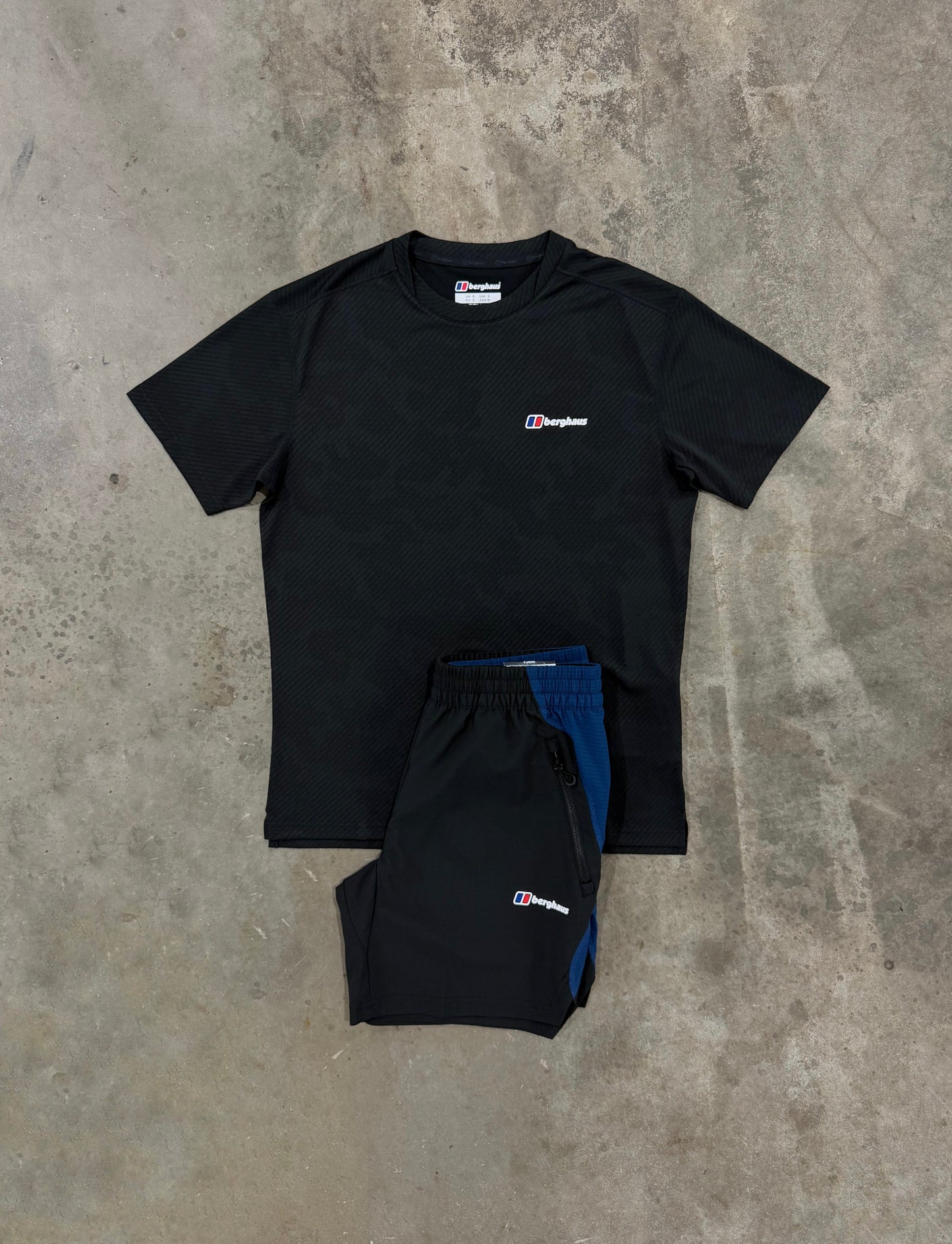 Berghaus Dawdon Tech Black Set - T Shirt / Short