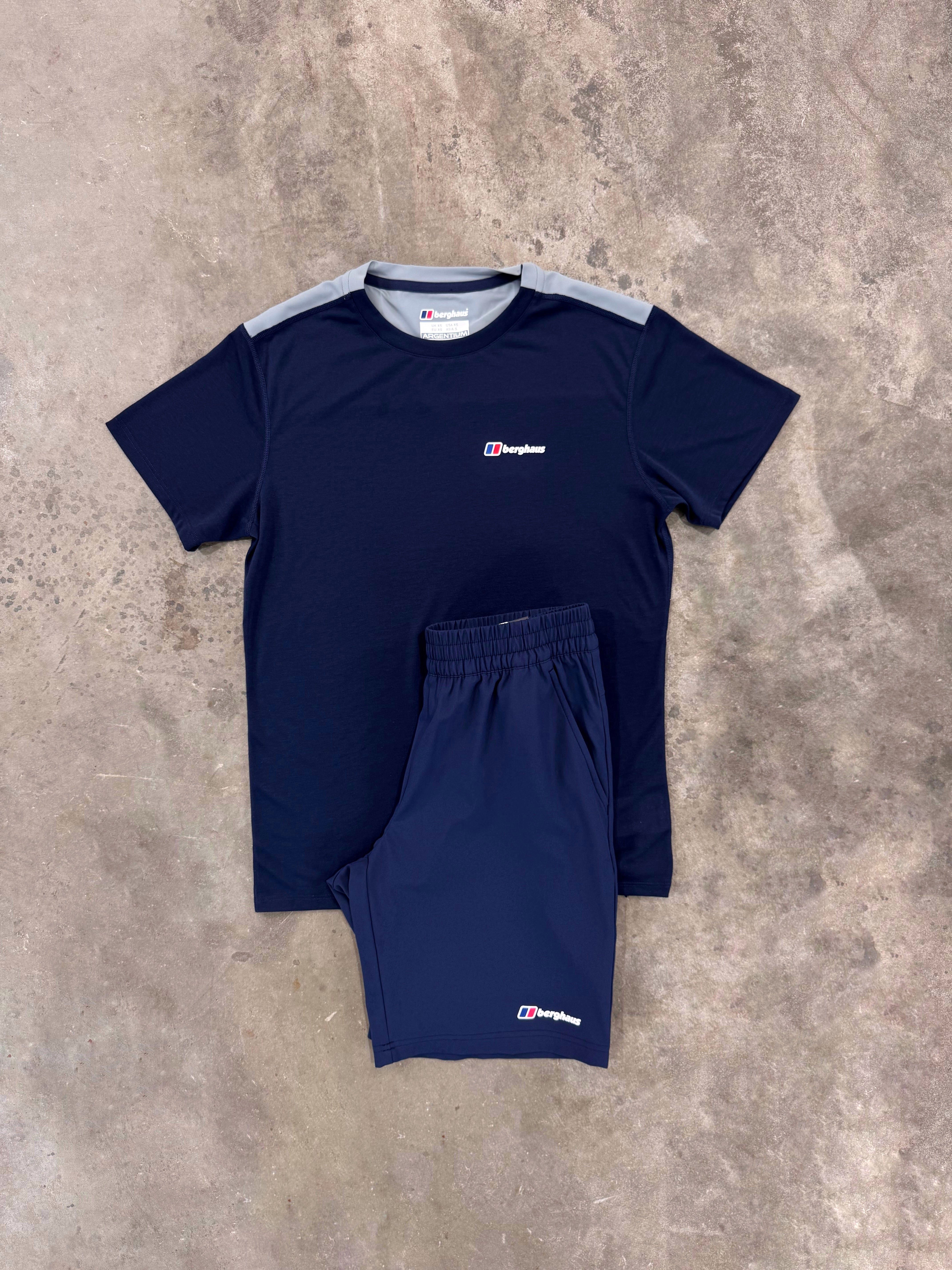 Berghaus Terrain Trek Dark Blue Set - T Shirt / Short