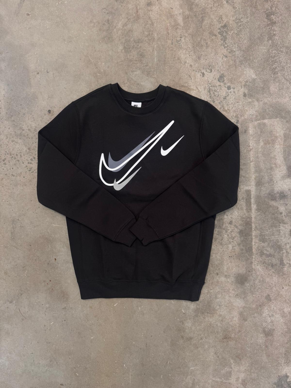 Nike Multi Swoosh Sweatshirt - Black