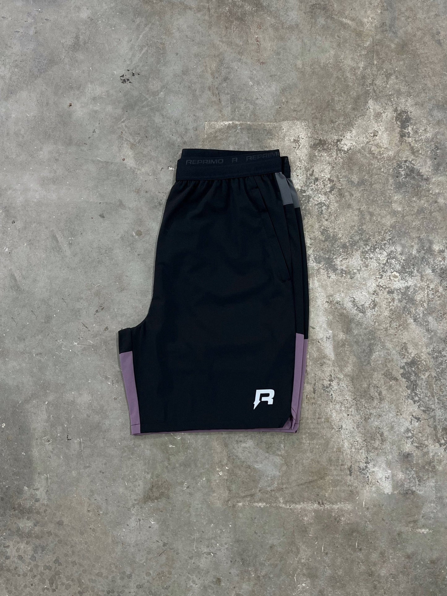 Reprimo Flight Short - Mauve / Black from DripModa