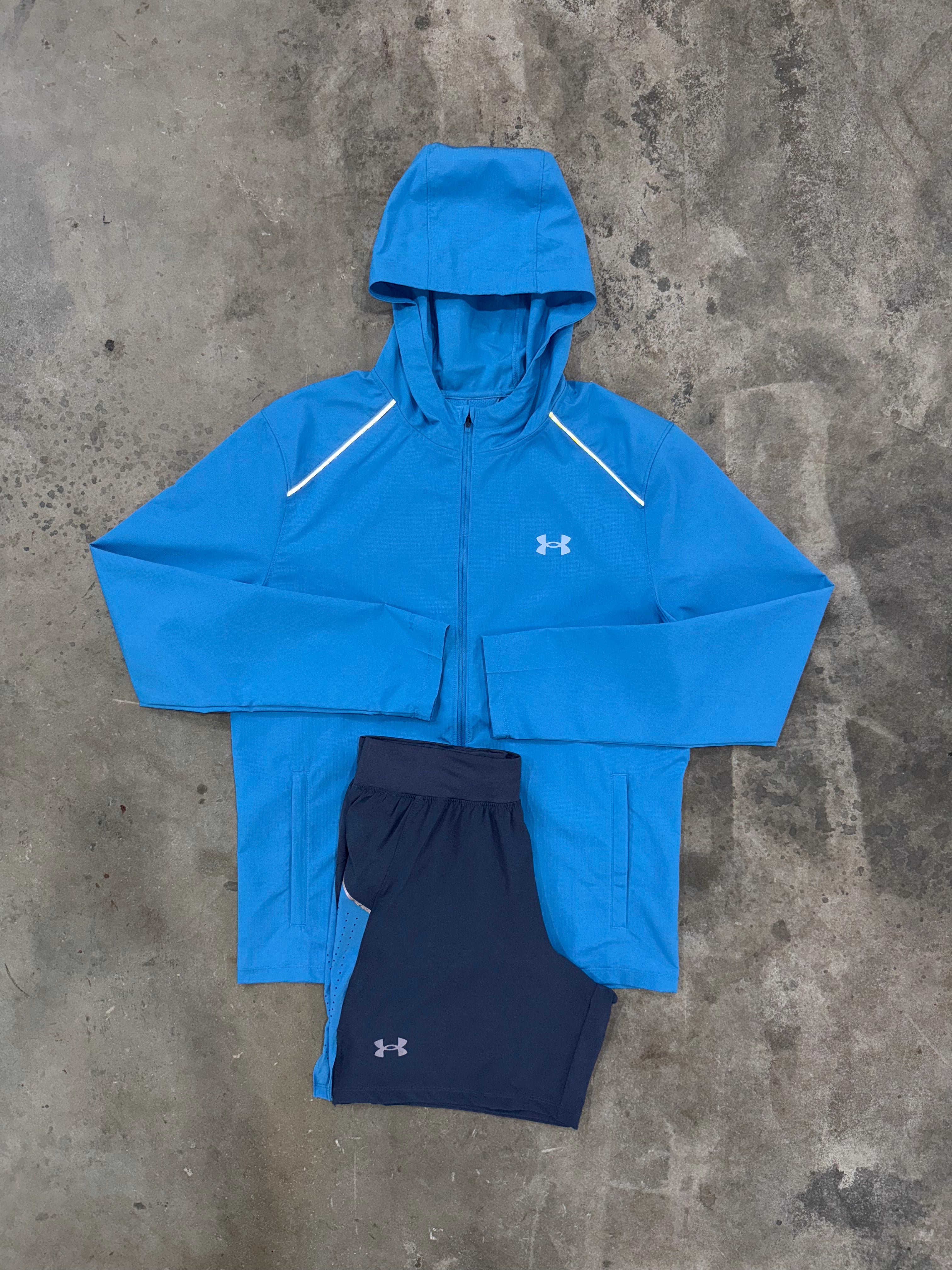 Under Armour Launch Ether Blue Set - Jacket / Short