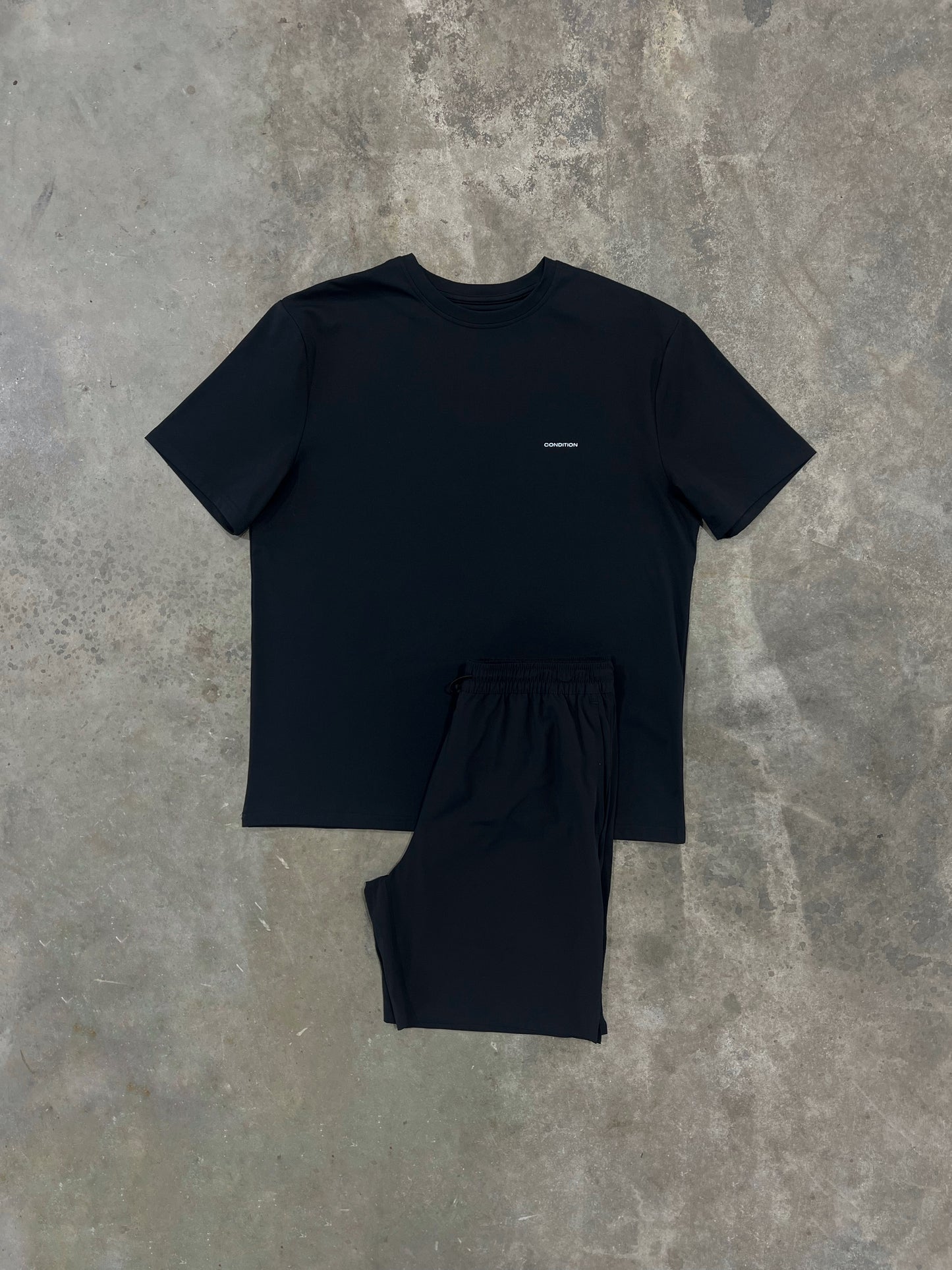 Condition Everyday Black Set - T Shirt / Short from DripModa