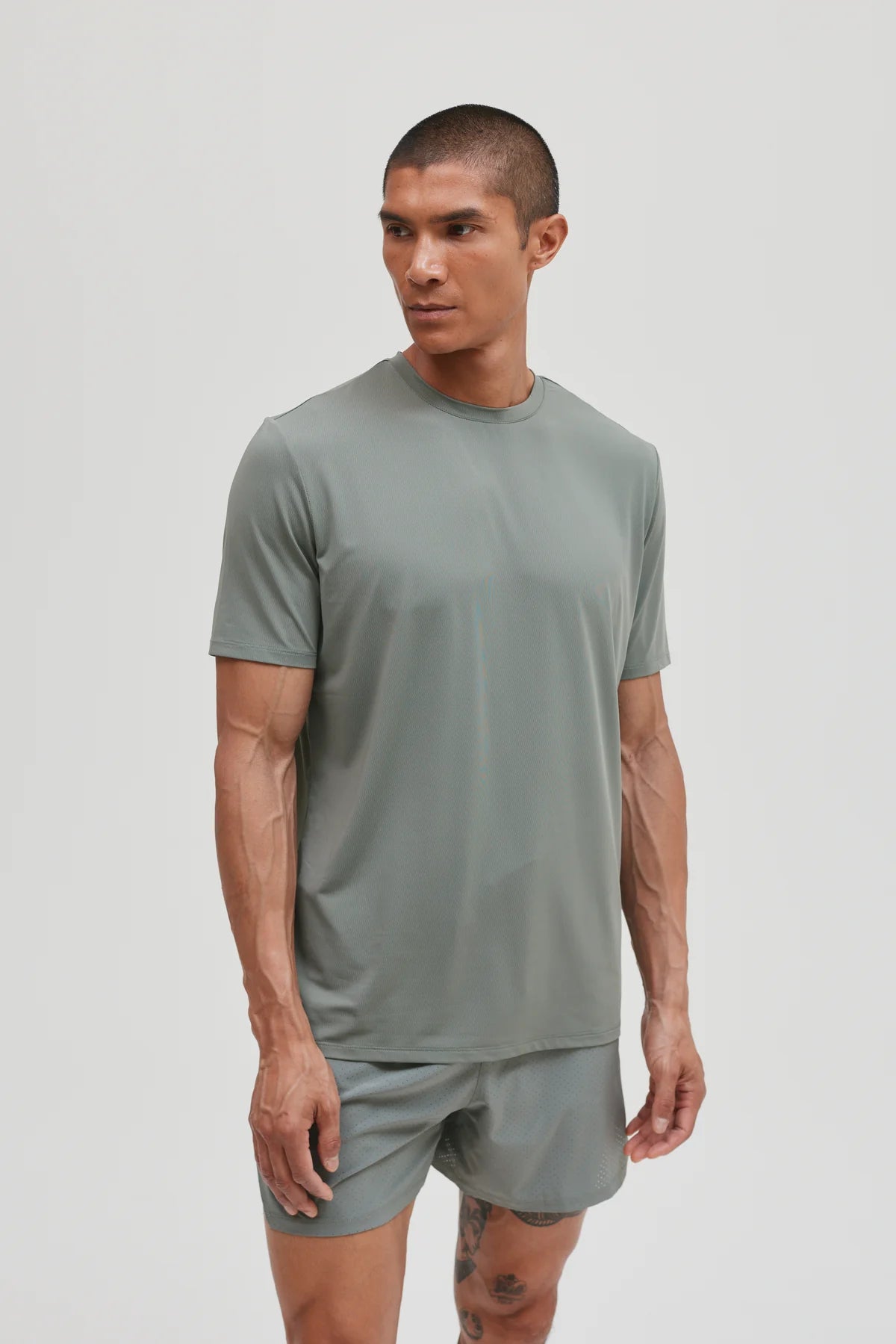 Condition Aero Silver Sage Set - T Shirt / Short from DripModa