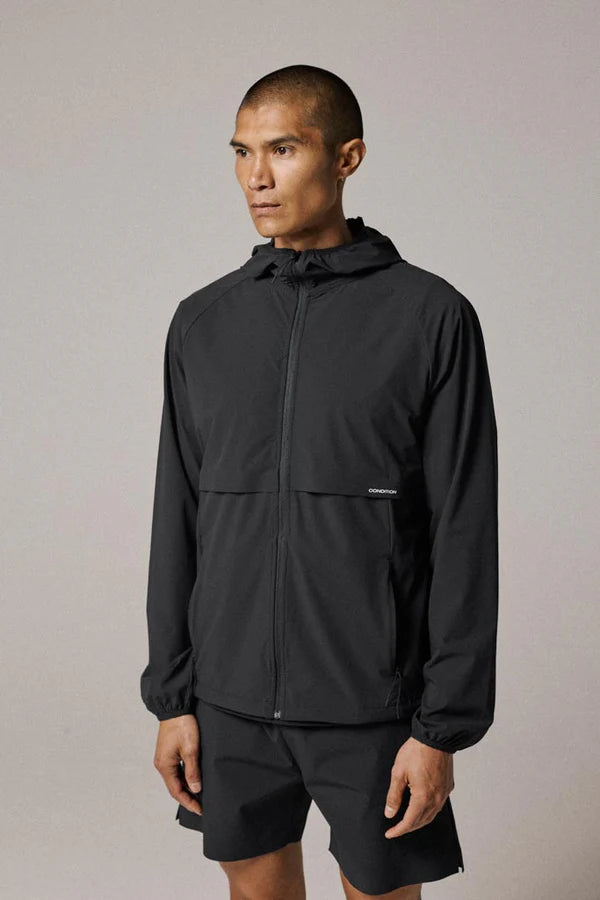 Condition Everyday Nylon Windbreaker - Black