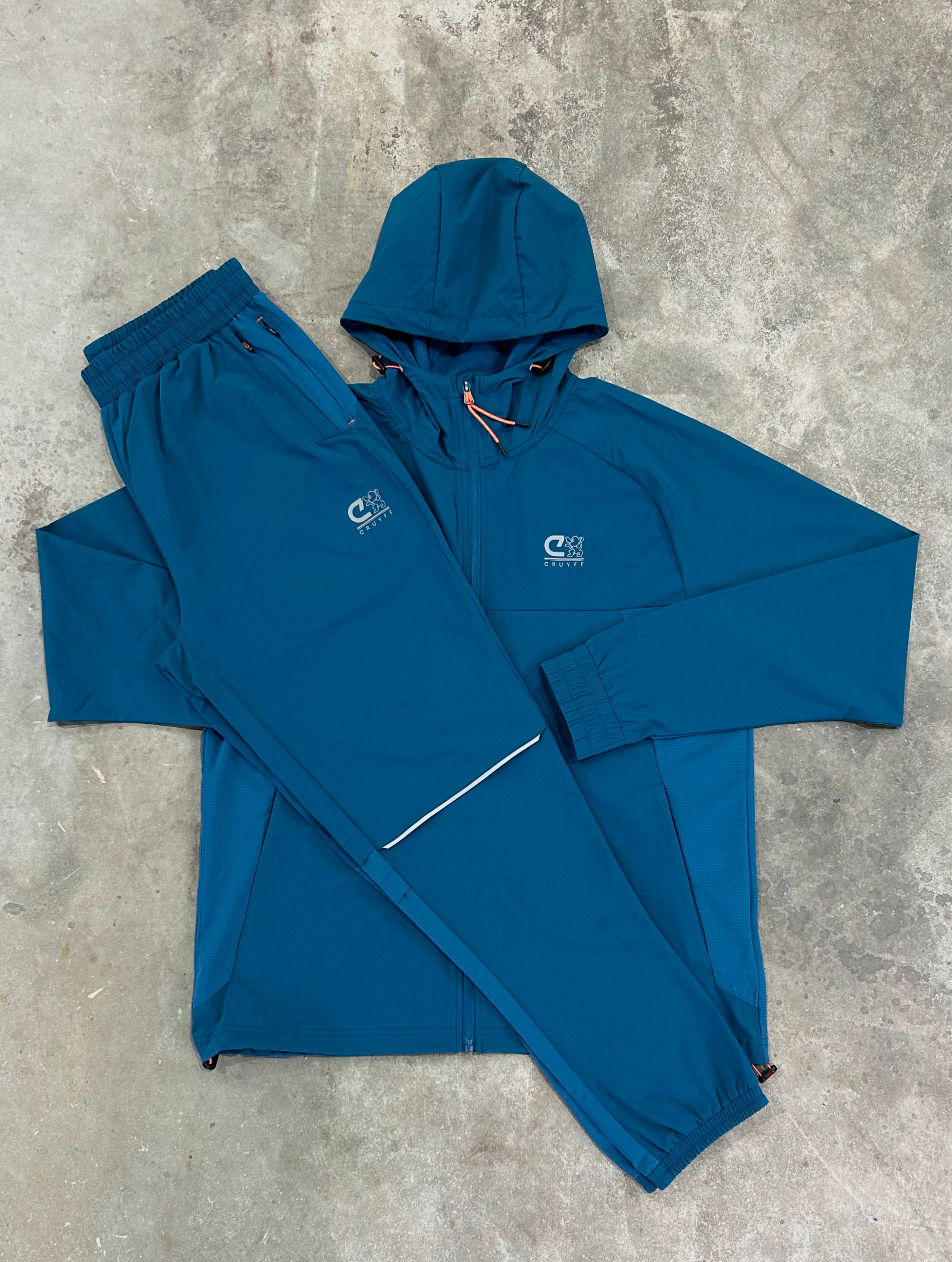 Cruyff Torrid Teal Tracksuit - Windbreaker / Pant