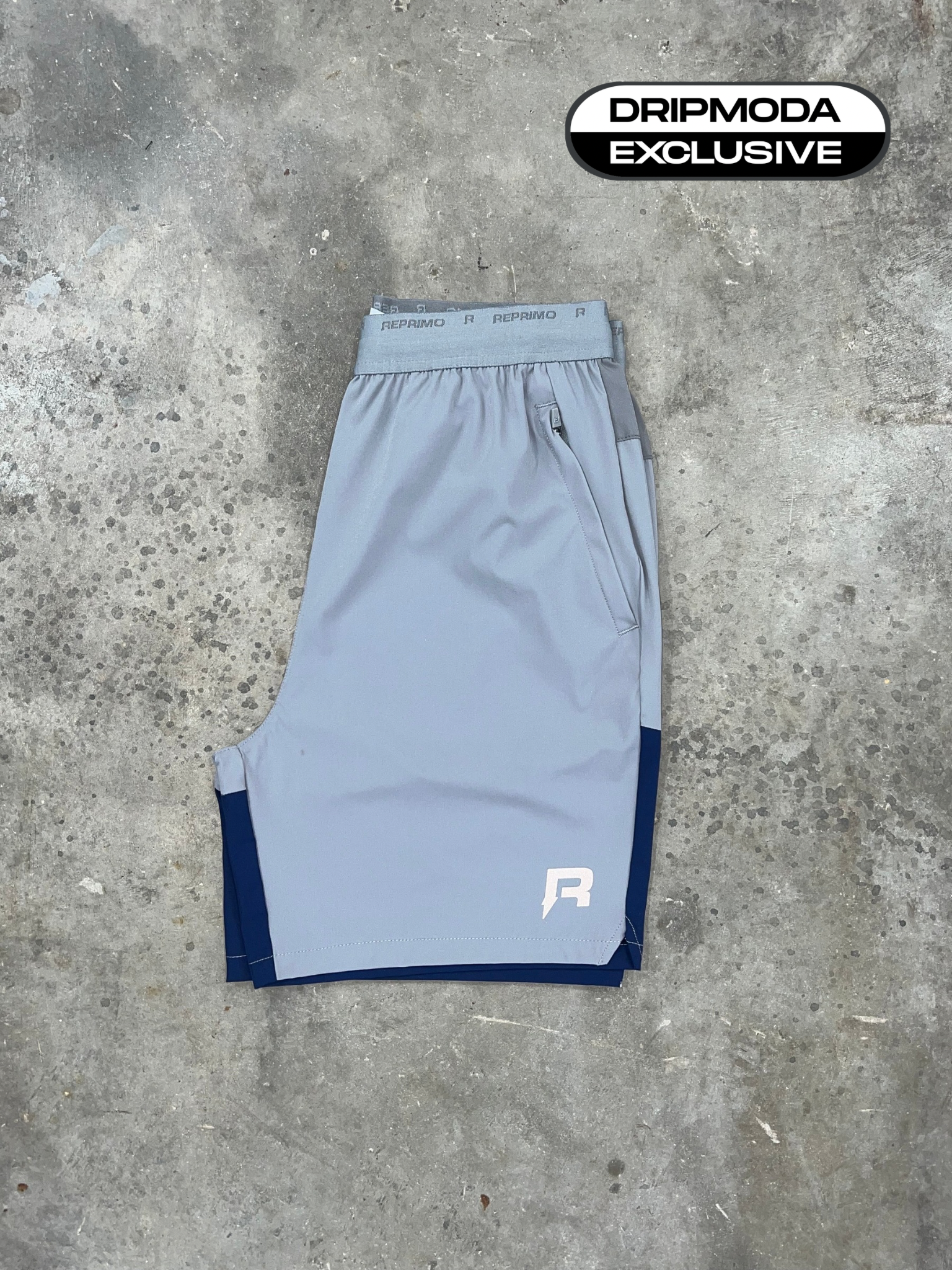 Reprimo Flight Short - Dark Grey / Navy