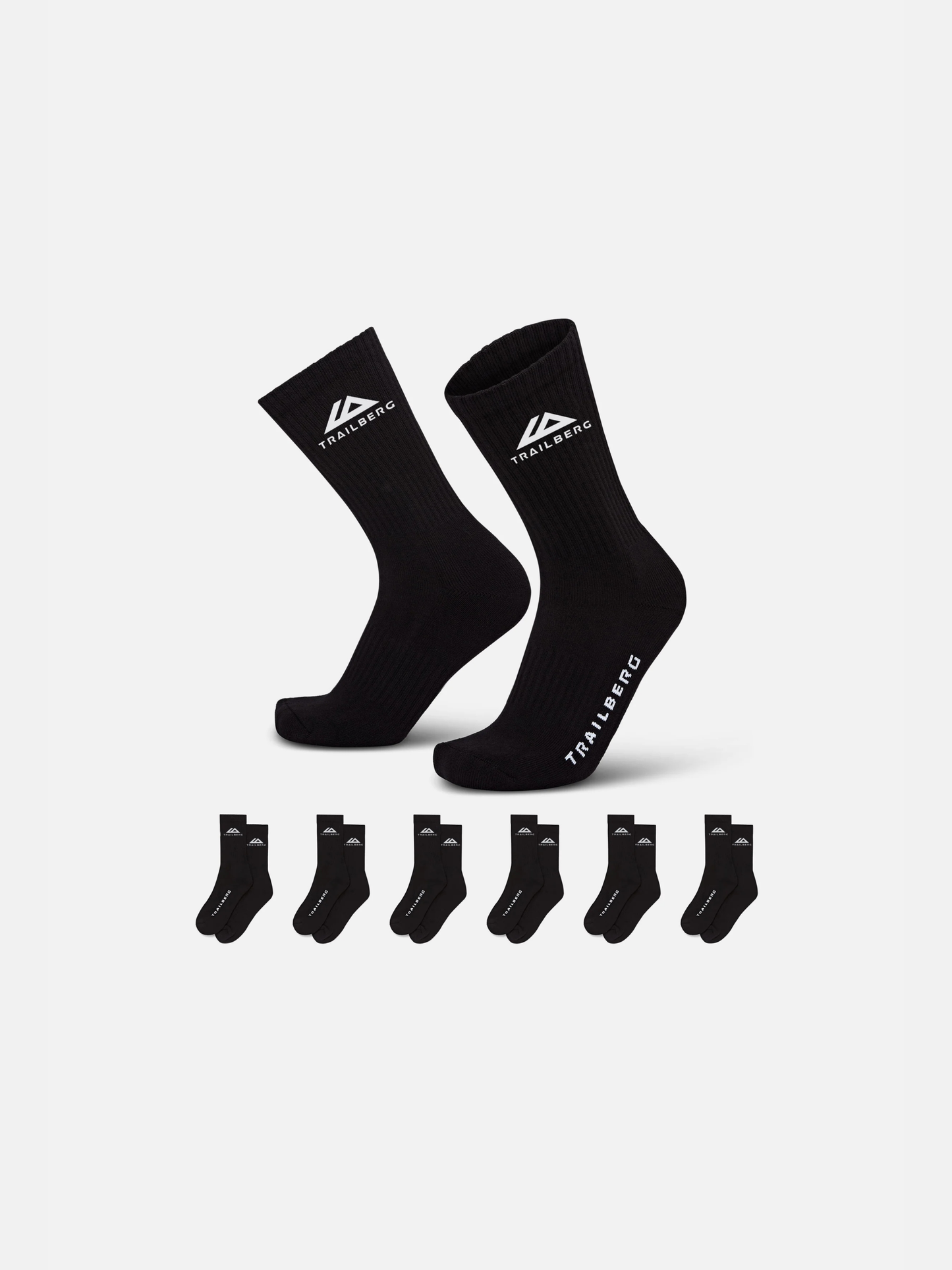 Trailberg Edgebound 6 Pack Sock - Black