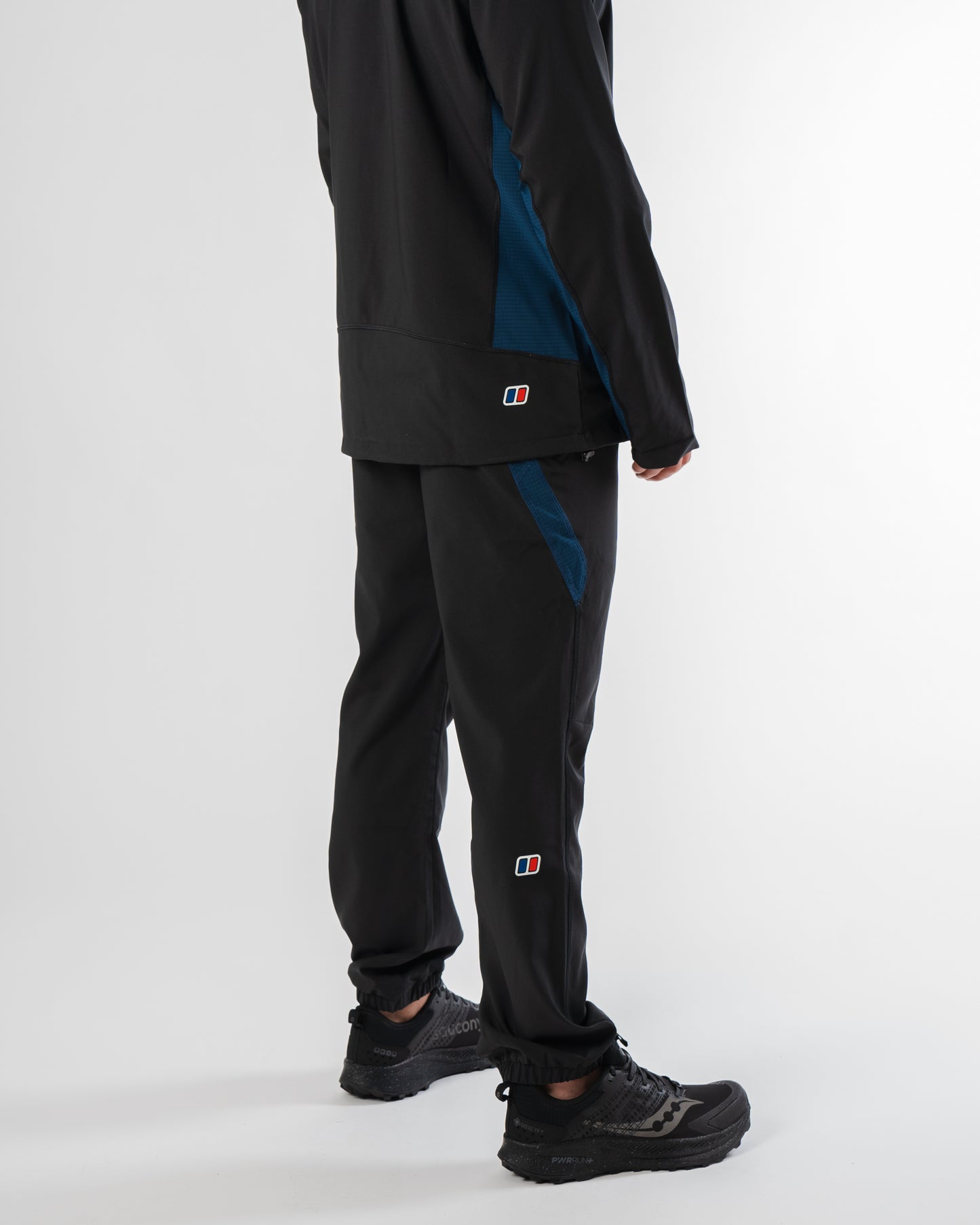 Berghaus Wavertree Quarter Zip - Black / Navy from DripModa