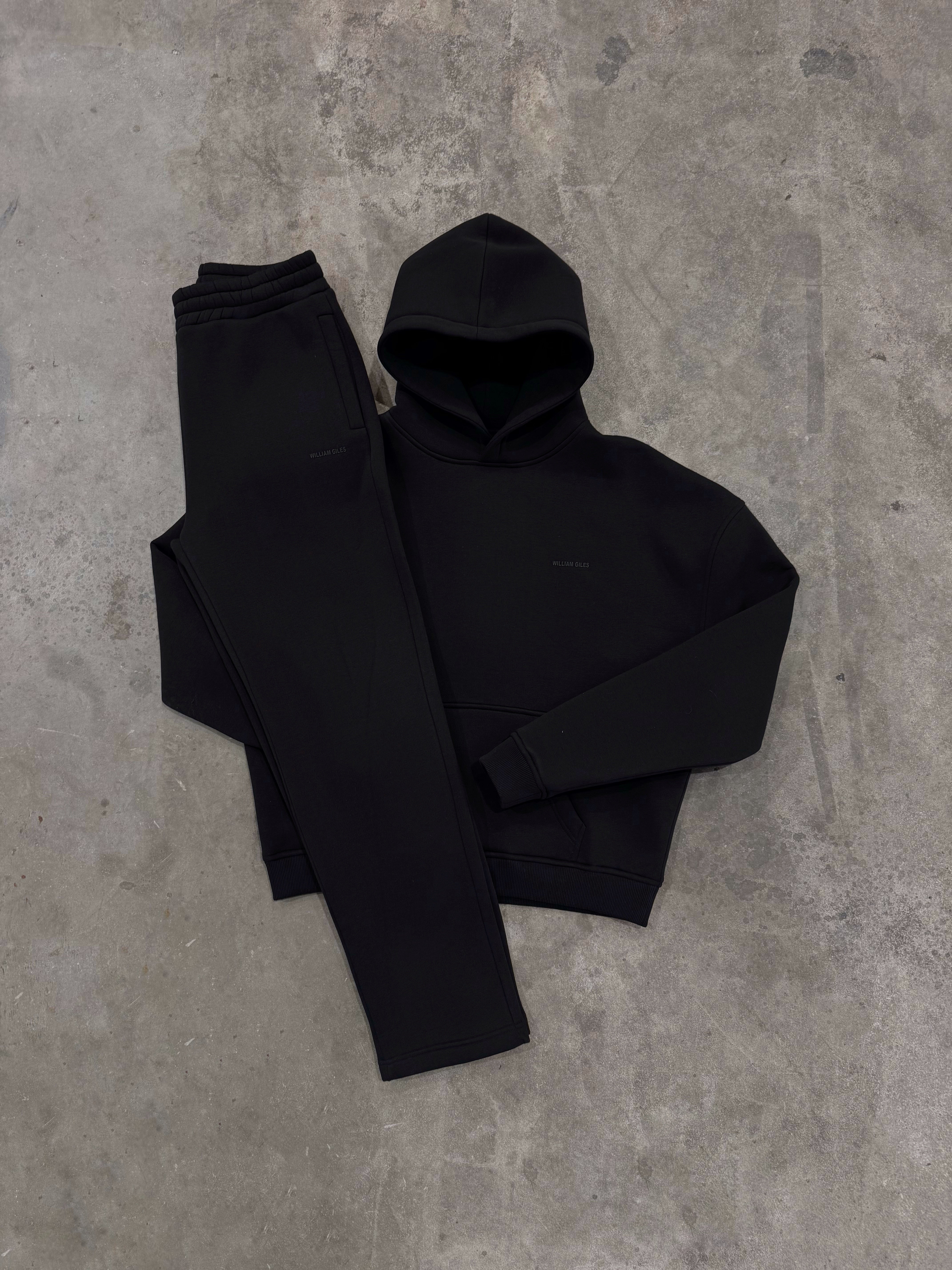 William Giles Black Hoodie Tracksuit - Hoodie / Jogger