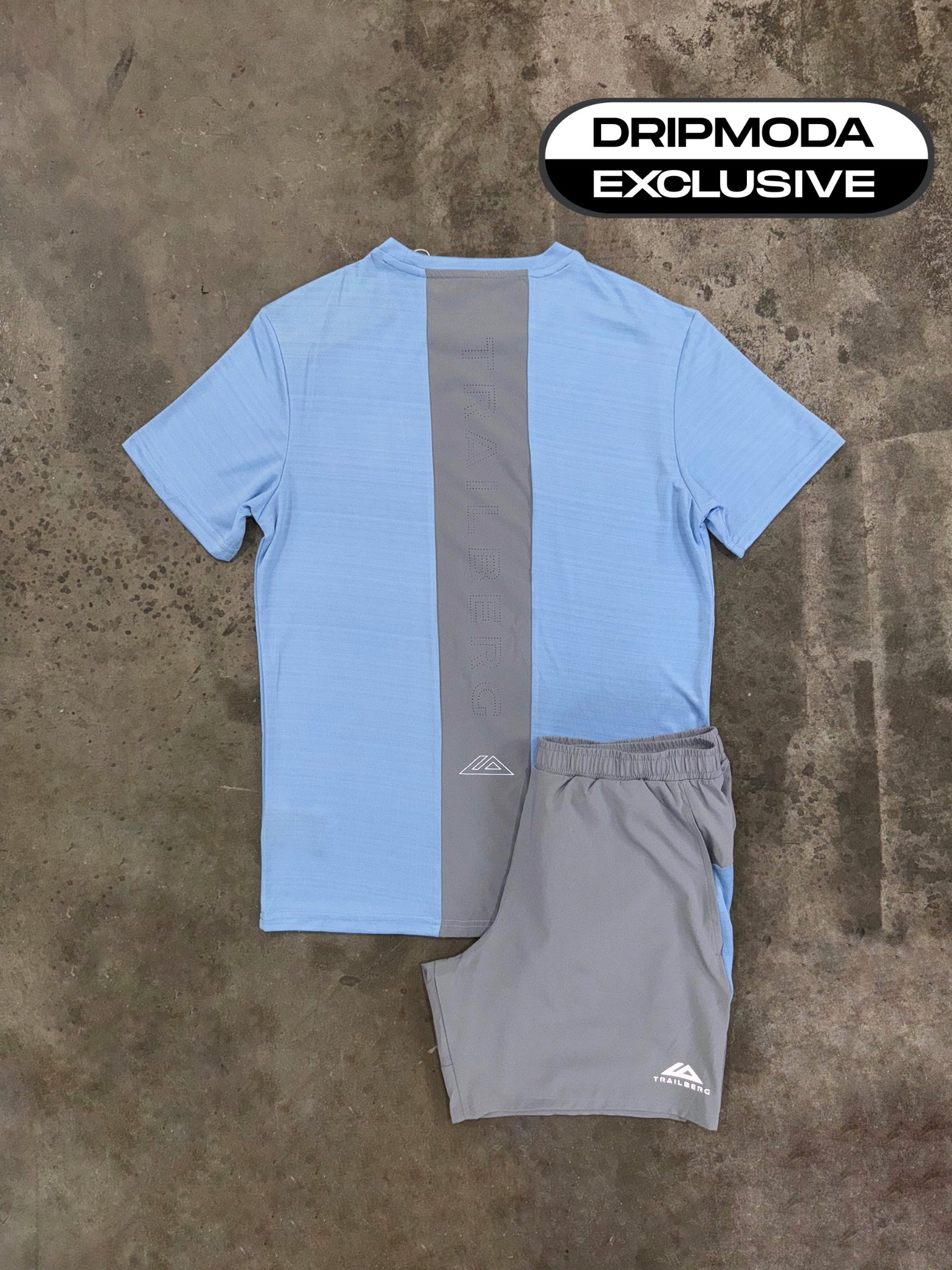 Trailberg Cloud SS25 Sky Grey Set - T Shirt / Short