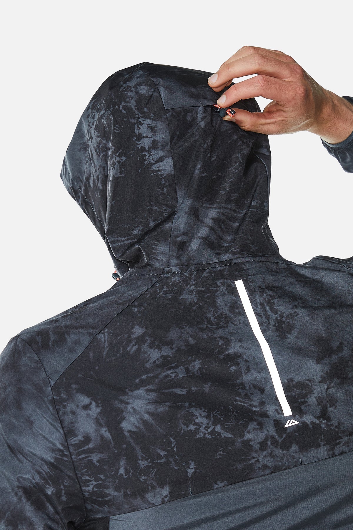 Trailberg Tie Dye Windbreaker - Iron Grey / Black