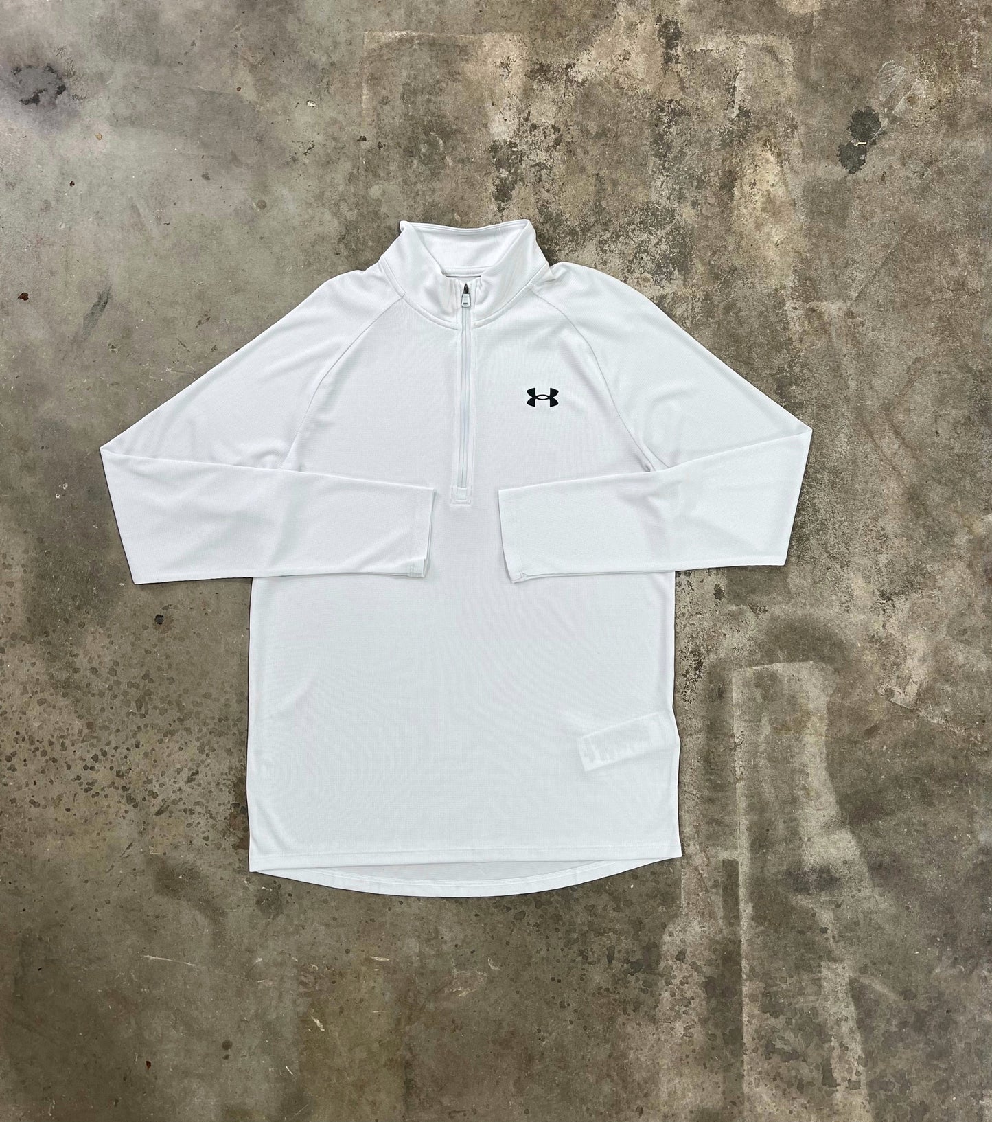 Under Armour Textured Quarter Zip - Distant Grey from DripModa