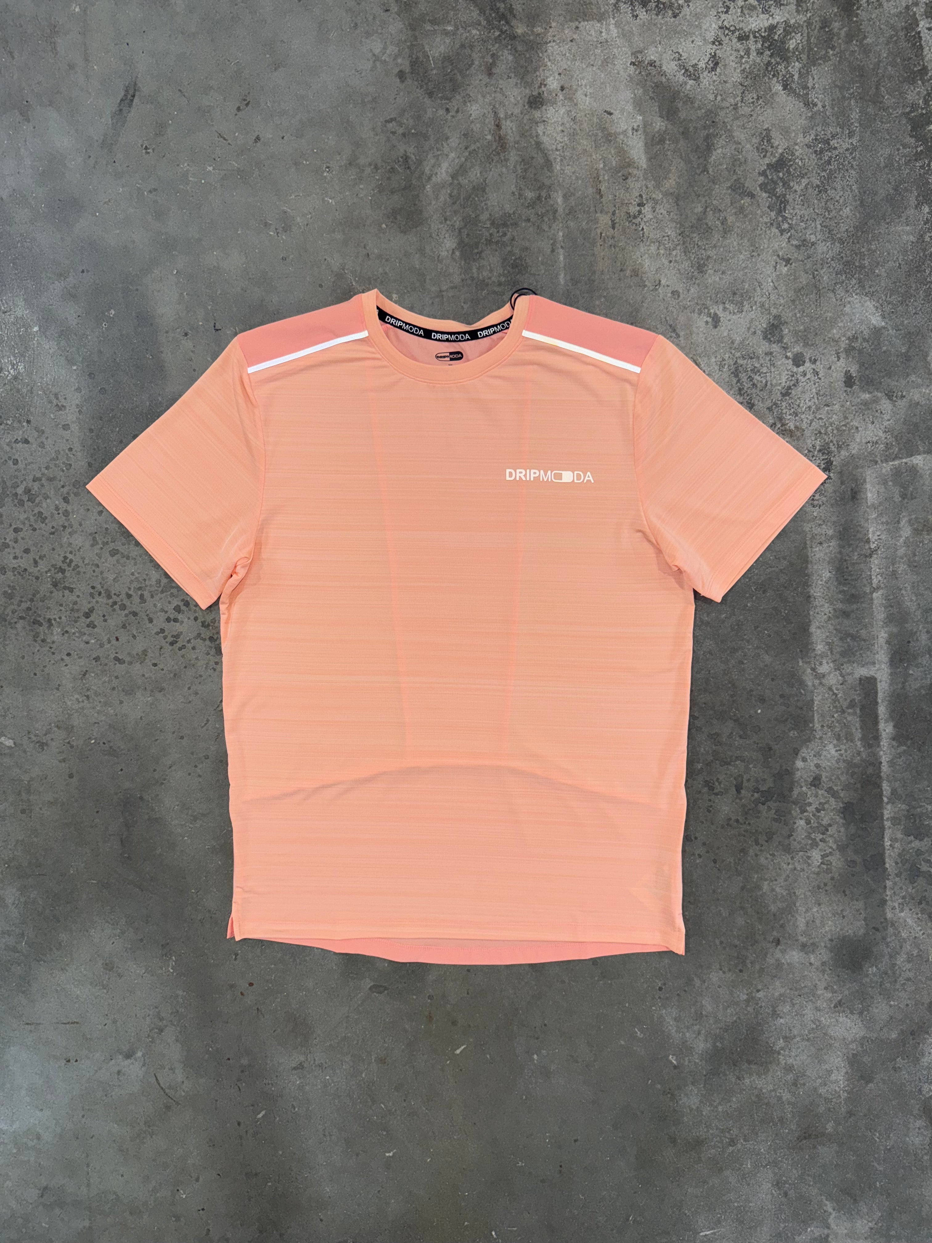 Dripmoda Panel Peach Set - T Shirt / Short