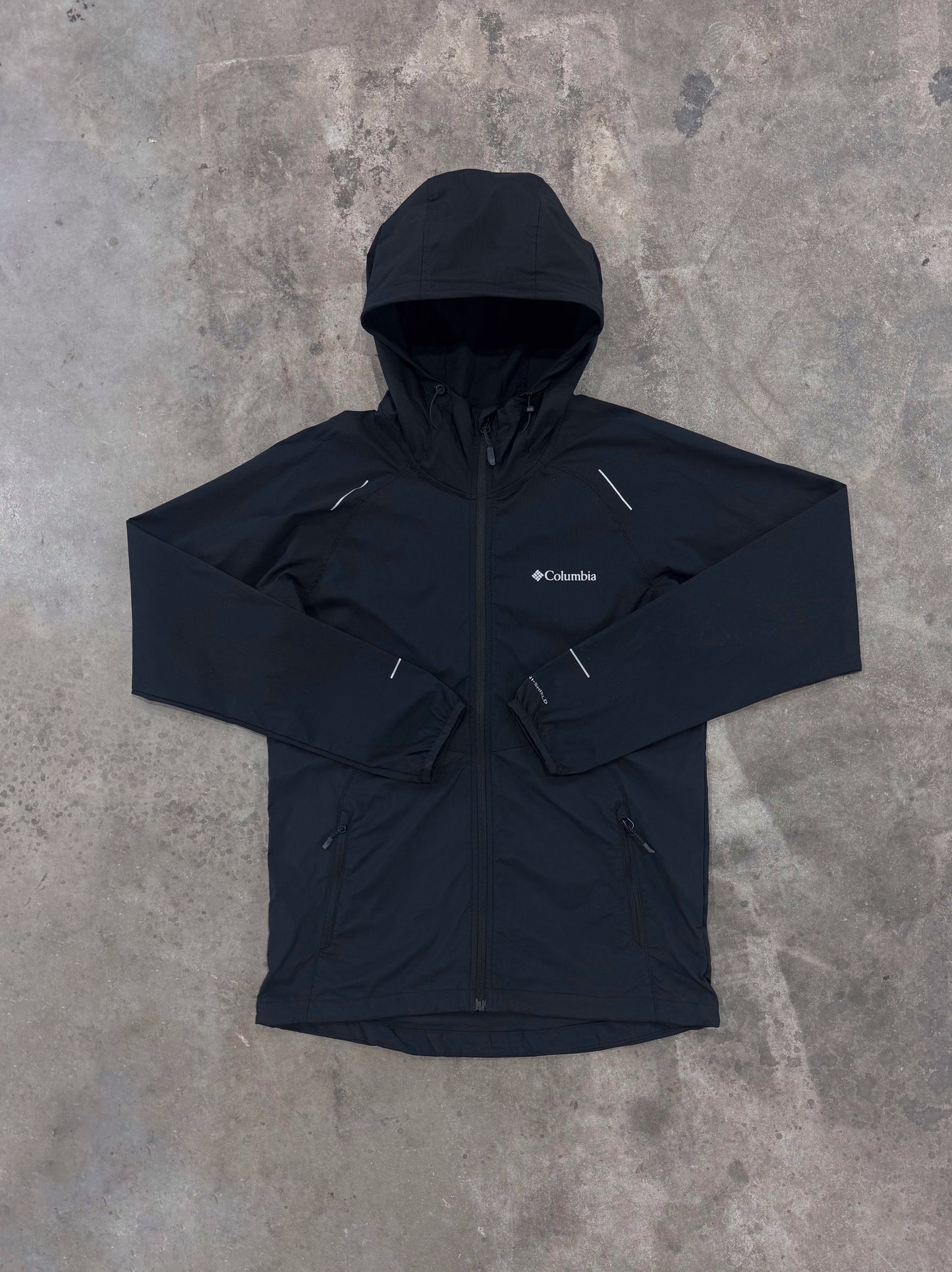 Columbia Tech Wind Full Zip Jacket - Black from DripModa