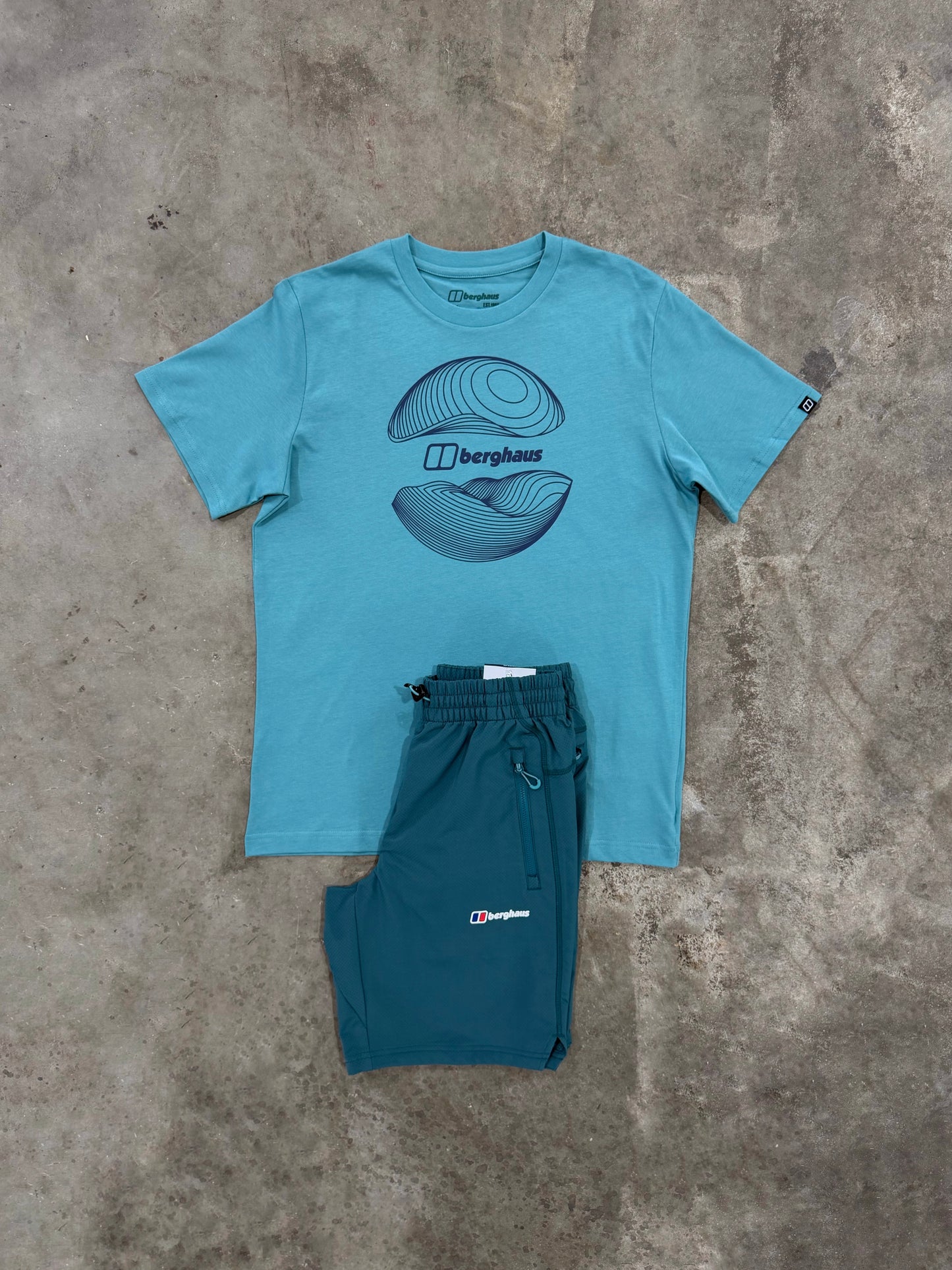 Berghaus Curvature Blue Set - T Shirt / Short